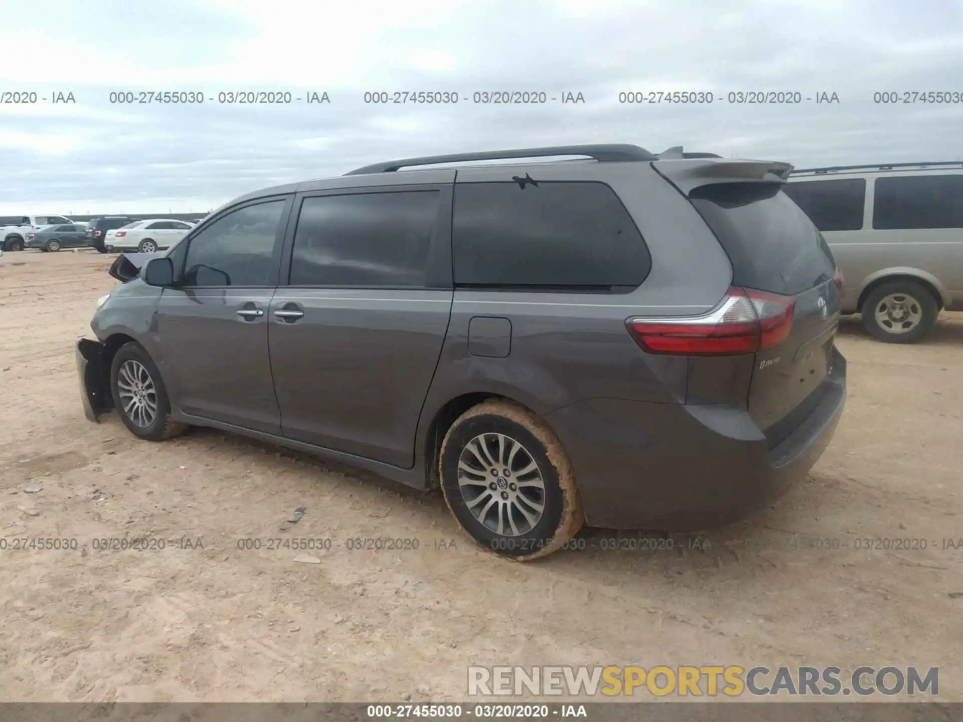 3 Фотография поврежденного автомобиля 5TDYZ3DC7LS044271 TOYOTA SIENNA 2020