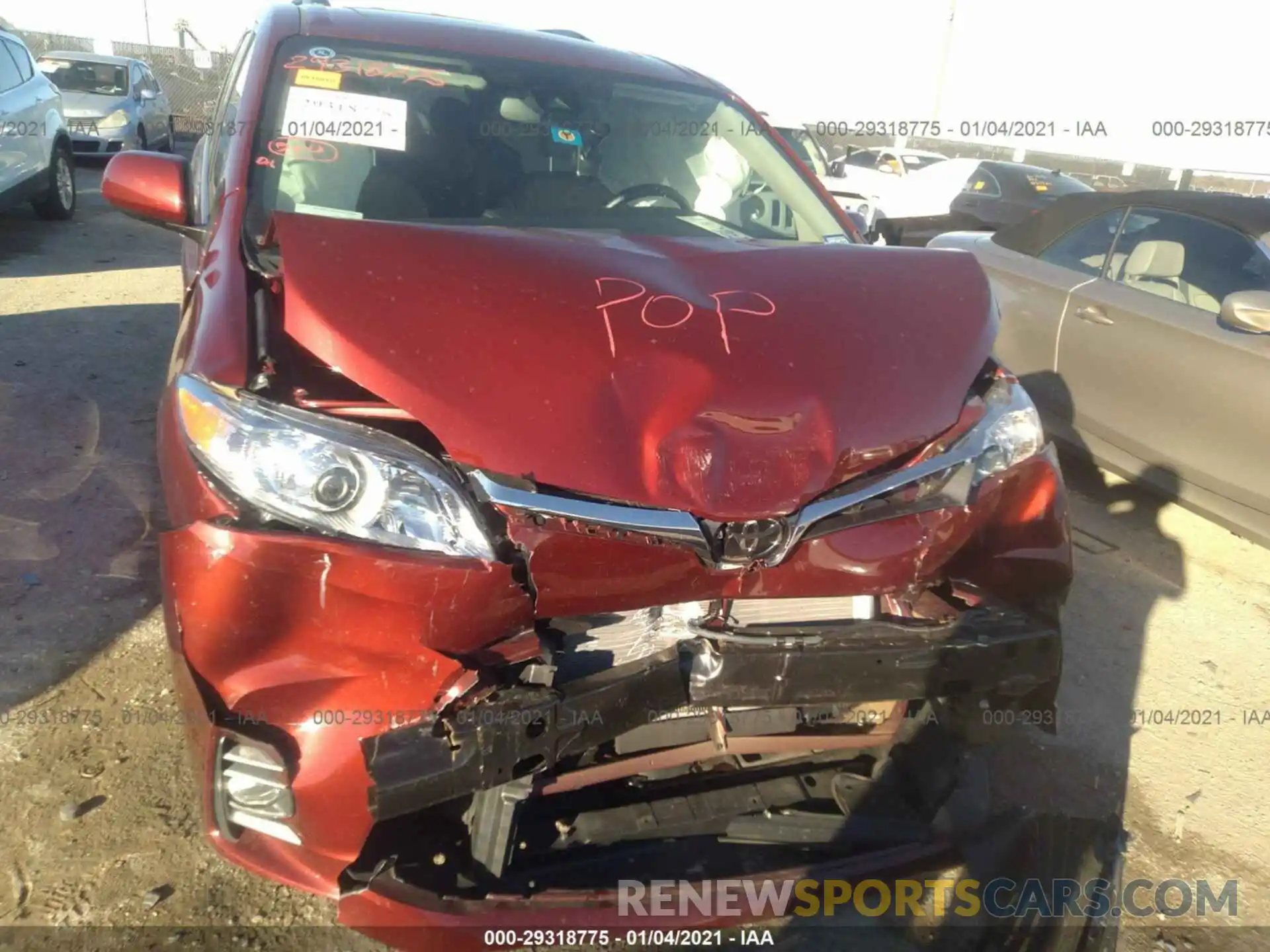 6 Photograph of a damaged car 5TDYZ3DC7LS055321 TOYOTA SIENNA 2020