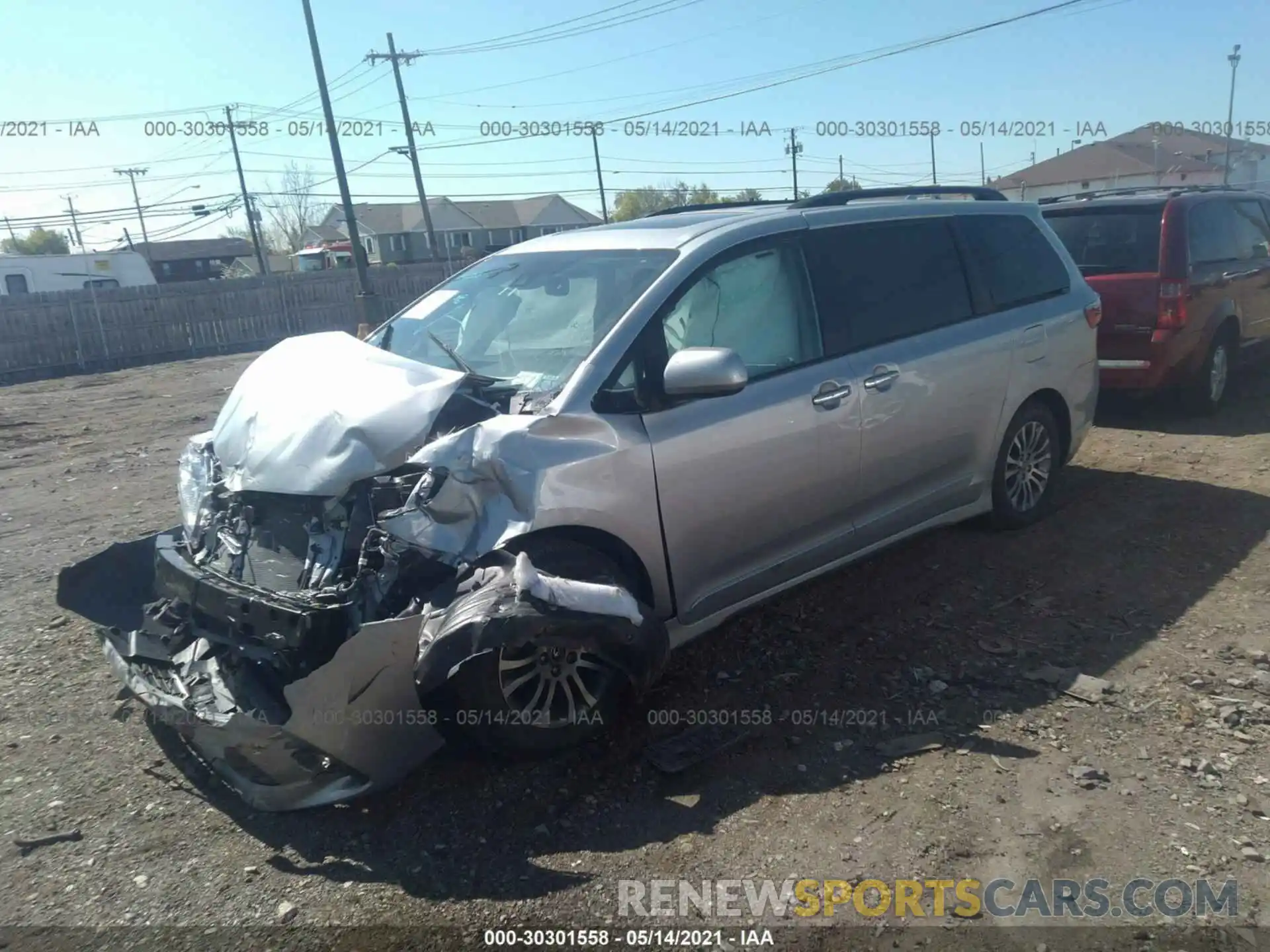 2 Photograph of a damaged car 5TDYZ3DC7LS059434 TOYOTA SIENNA 2020