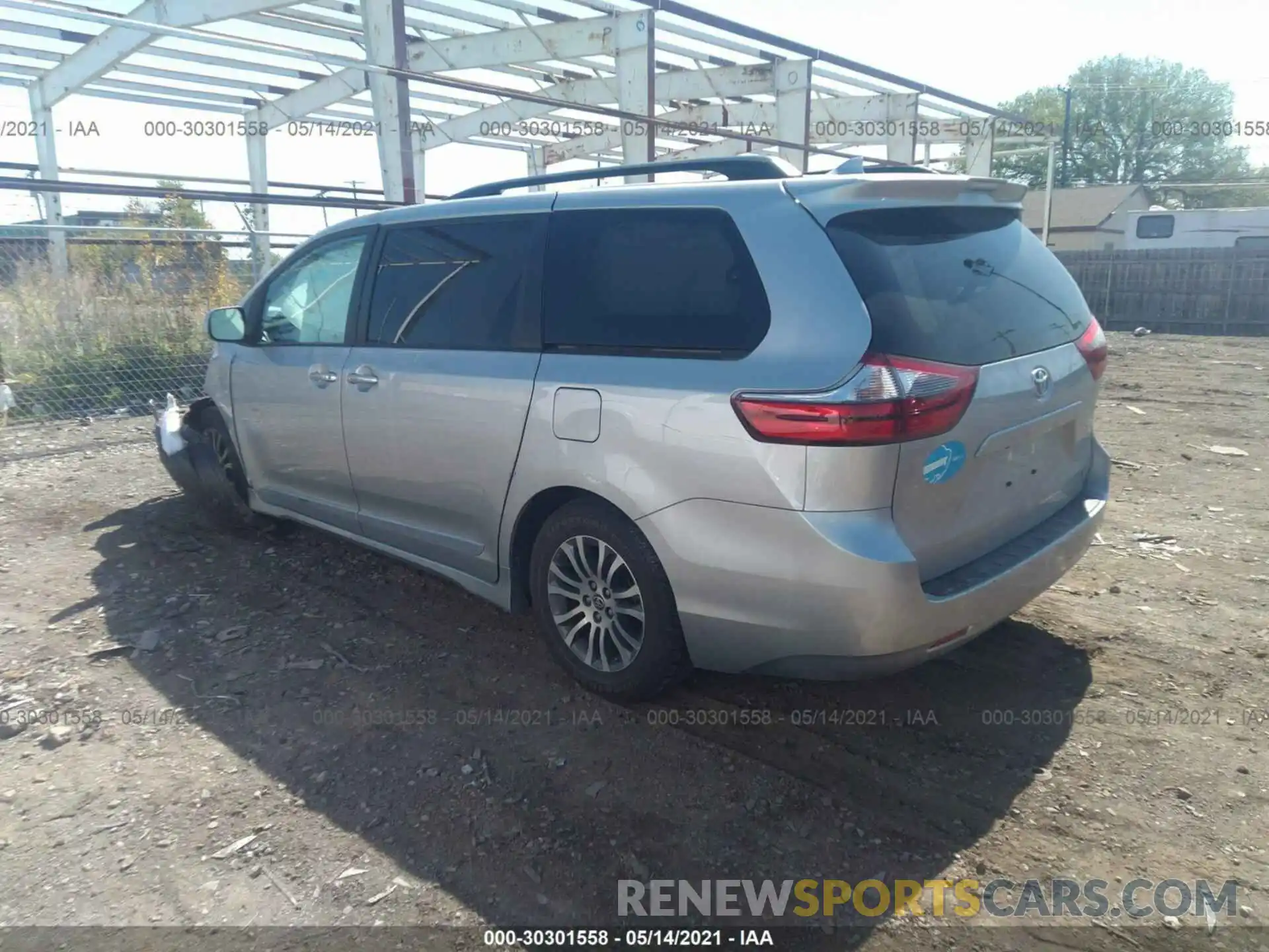 3 Фотография поврежденного автомобиля 5TDYZ3DC7LS059434 TOYOTA SIENNA 2020