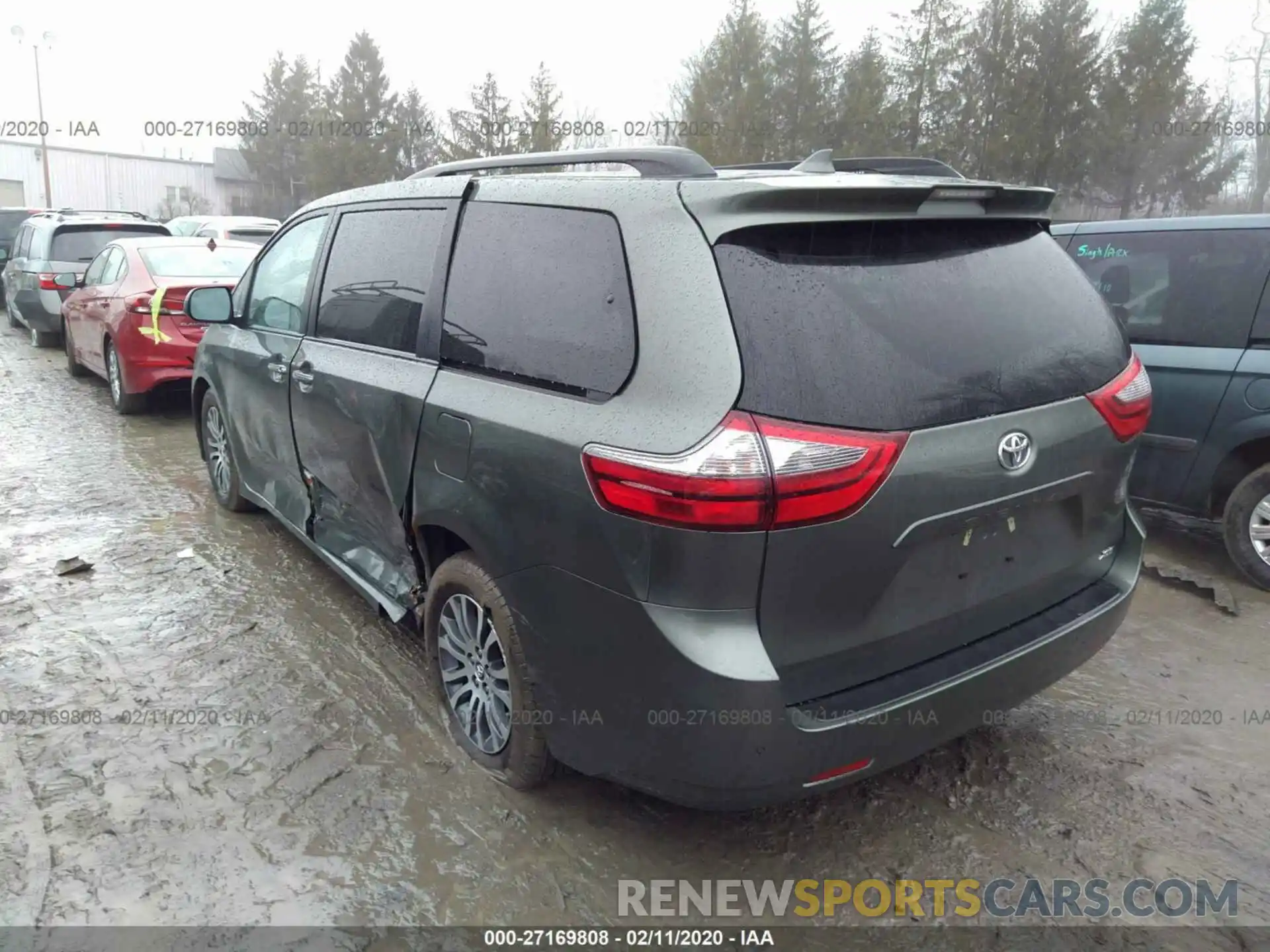 3 Фотография поврежденного автомобиля 5TDYZ3DC8LS022506 TOYOTA SIENNA 2020