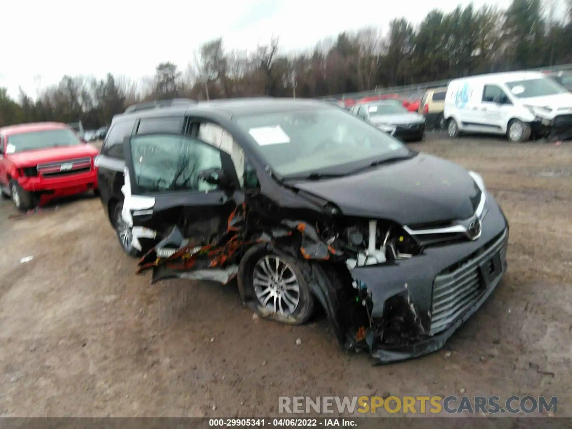 1 Photograph of a damaged car 5TDYZ3DC8LS034834 TOYOTA SIENNA 2020