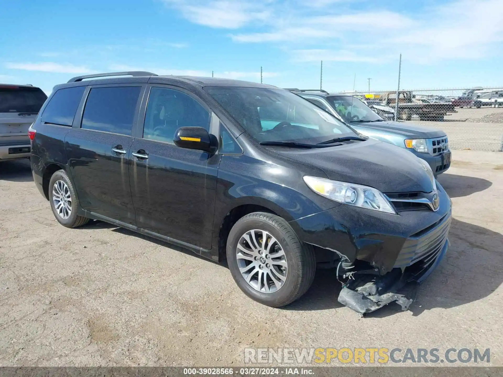 1 Photograph of a damaged car 5TDYZ3DC8LS084505 TOYOTA SIENNA 2020