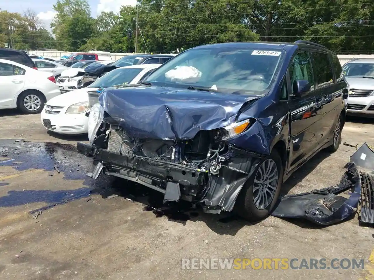 2 Photograph of a damaged car 5TDYZ3DC9LS023132 TOYOTA SIENNA 2020