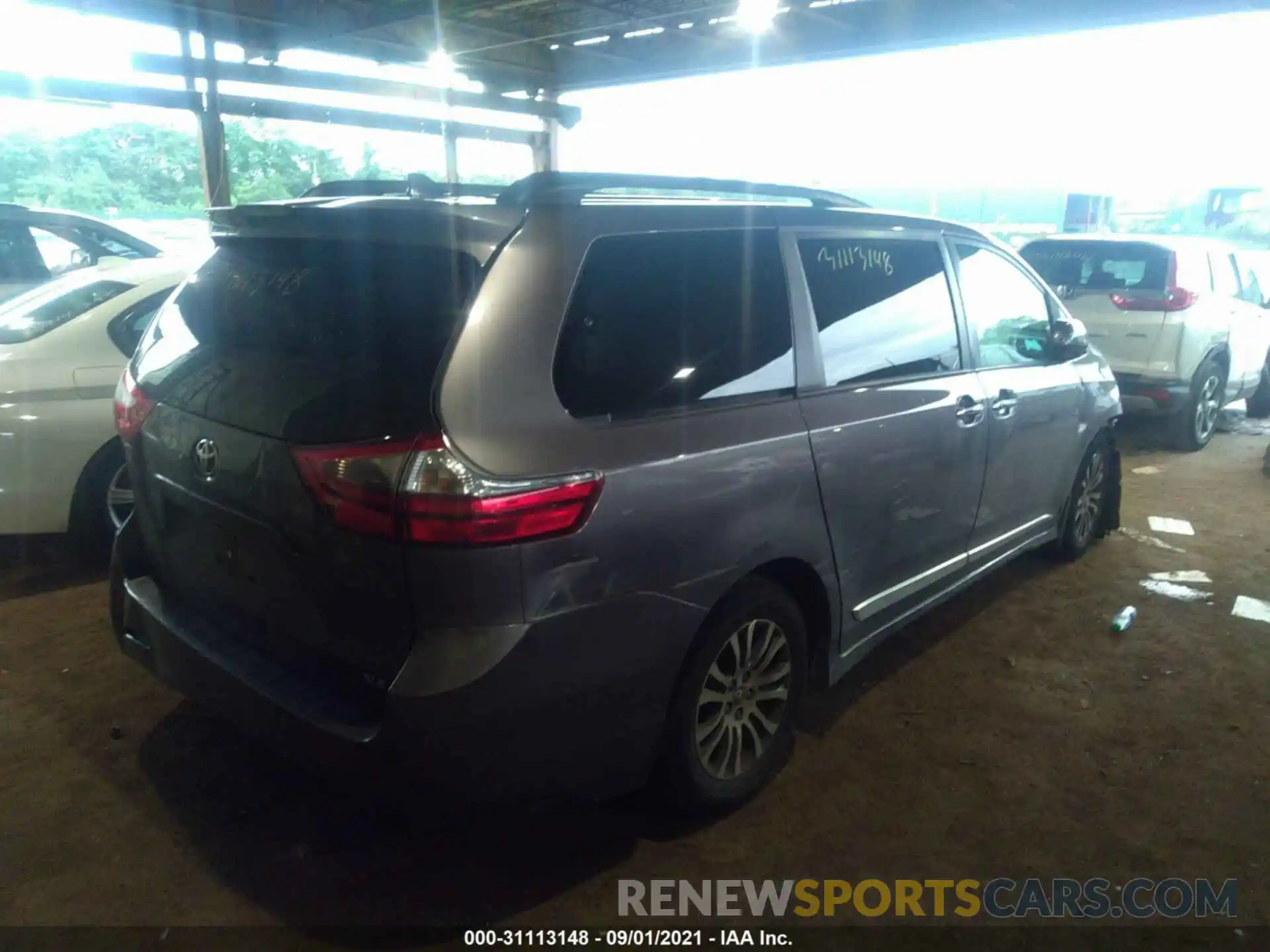 4 Фотография поврежденного автомобиля 5TDYZ3DC9LS026483 TOYOTA SIENNA 2020