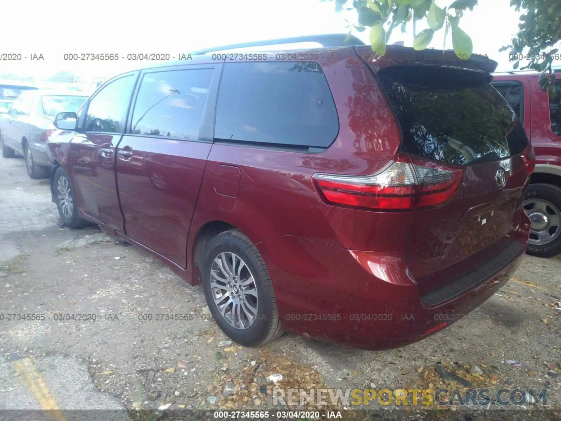 3 Фотография поврежденного автомобиля 5TDYZ3DCXLS032003 TOYOTA SIENNA 2020