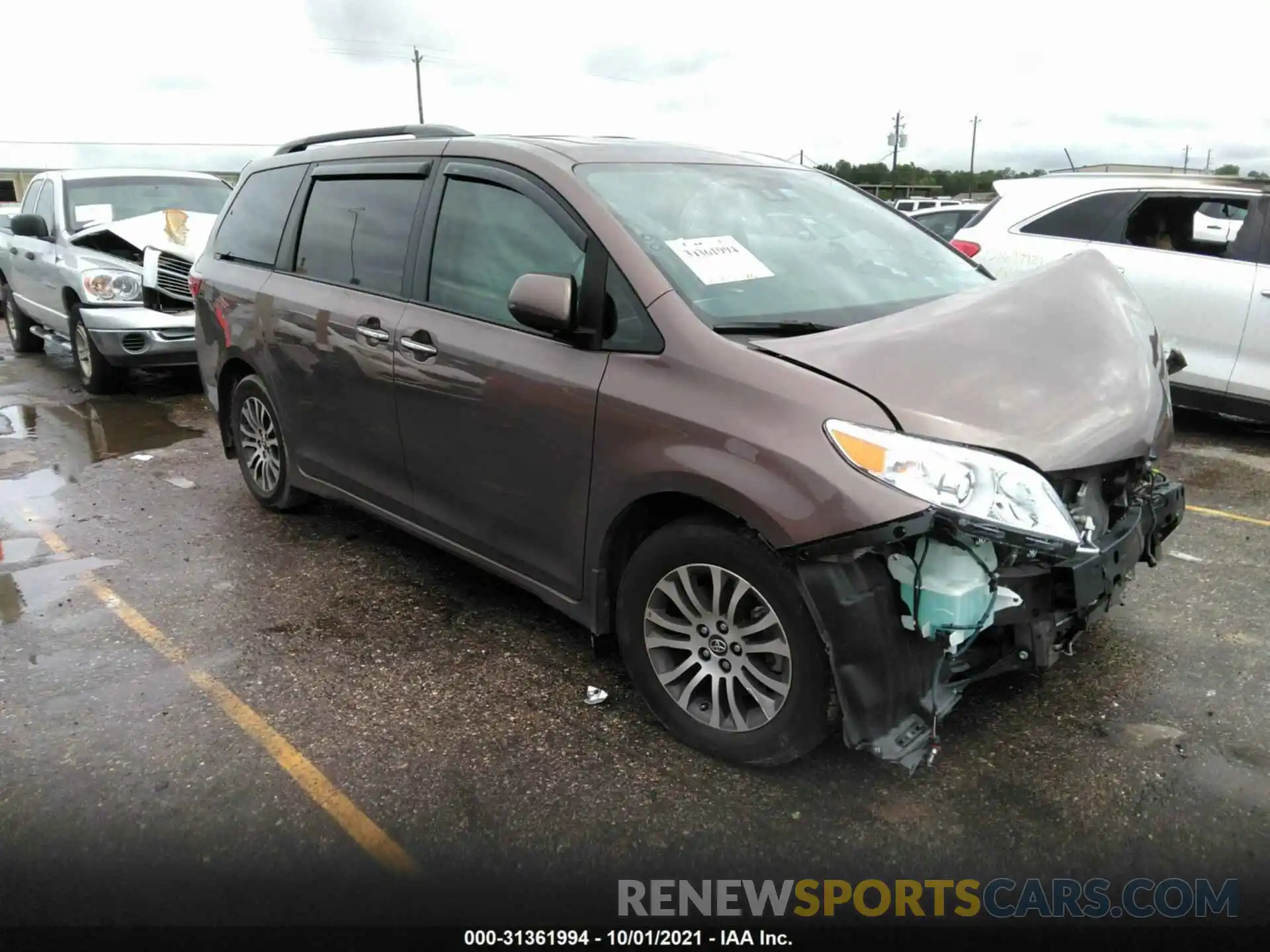 1 Photograph of a damaged car 5TDYZ3DCXLS032759 TOYOTA SIENNA 2020