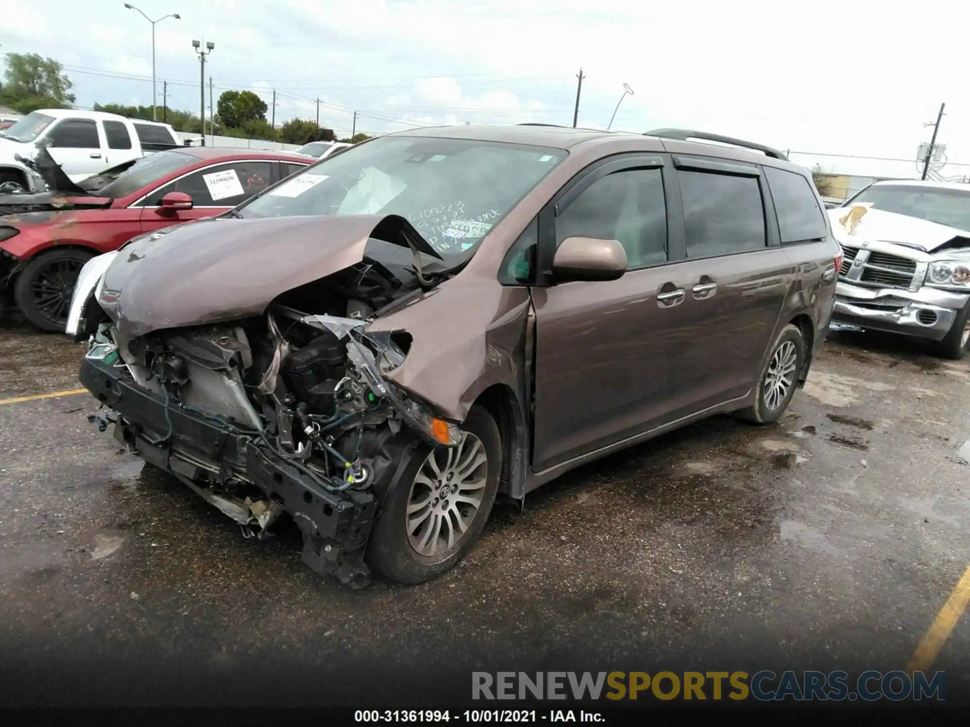 2 Photograph of a damaged car 5TDYZ3DCXLS032759 TOYOTA SIENNA 2020