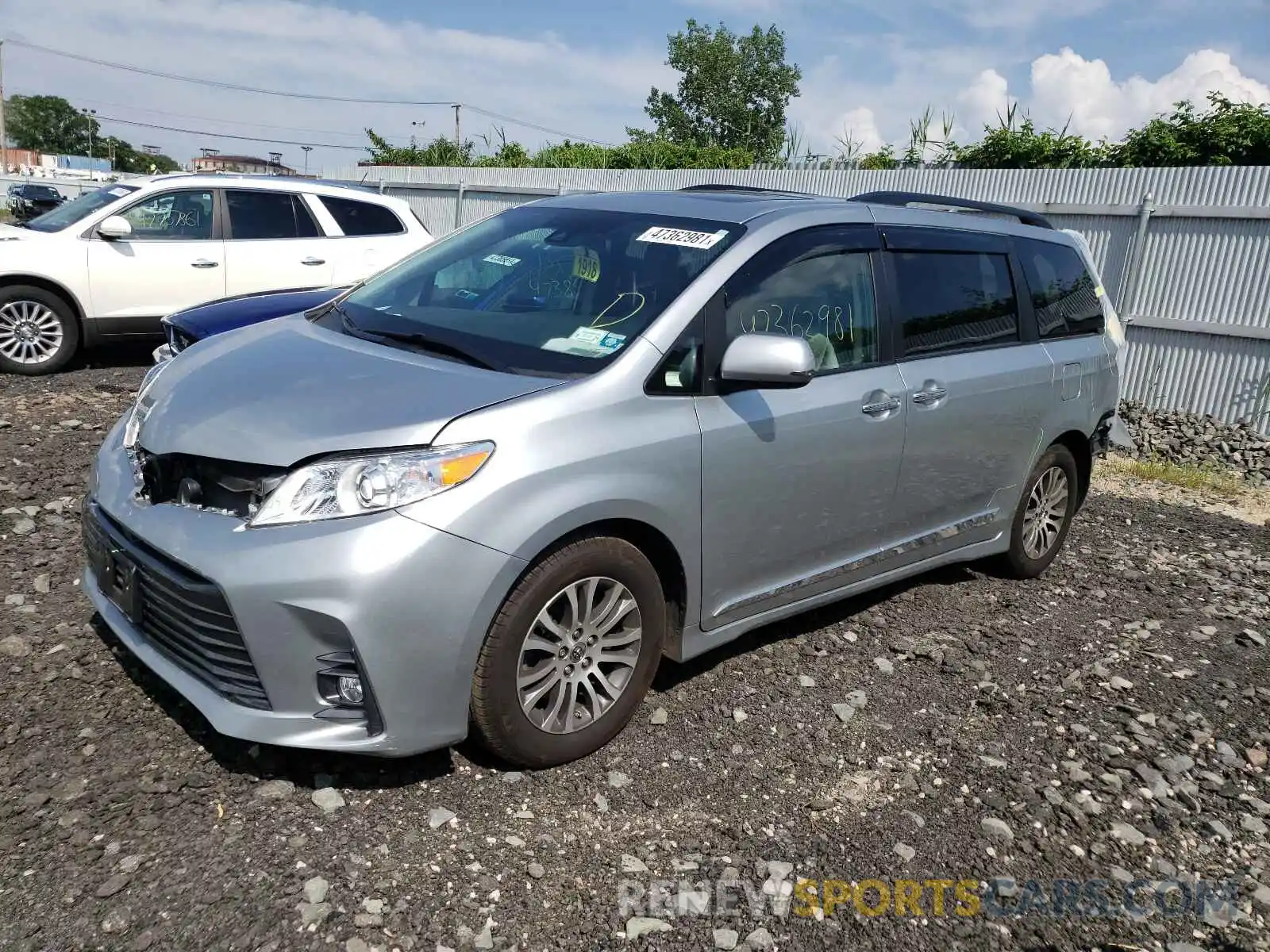 2 Фотография поврежденного автомобиля 5TDYZ3DCXLS041283 TOYOTA SIENNA 2020