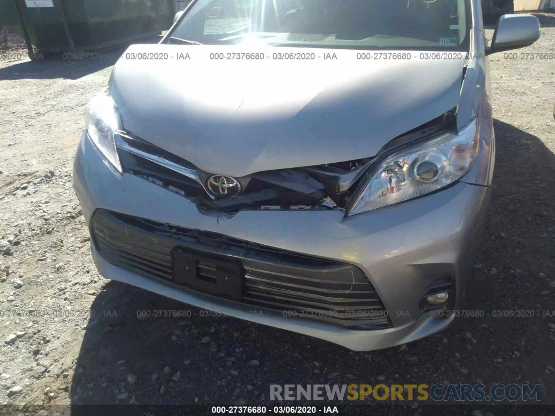 6 Фотография поврежденного автомобиля 5TDYZ3DCXLS054566 TOYOTA SIENNA 2020