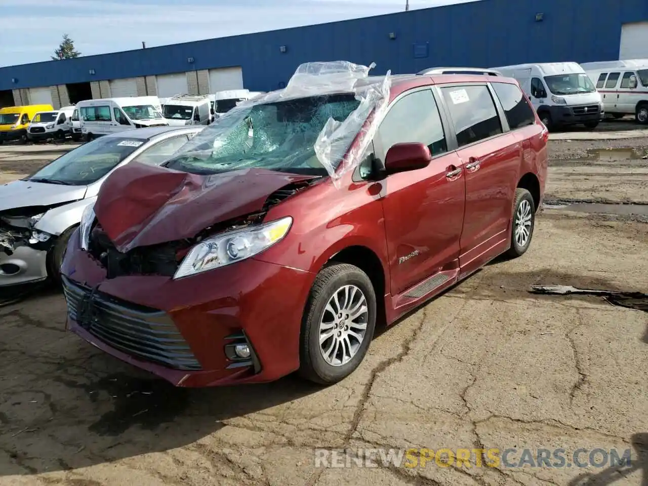 2 Фотография поврежденного автомобиля 5TDYZ3DCXLS068290 TOYOTA SIENNA 2020