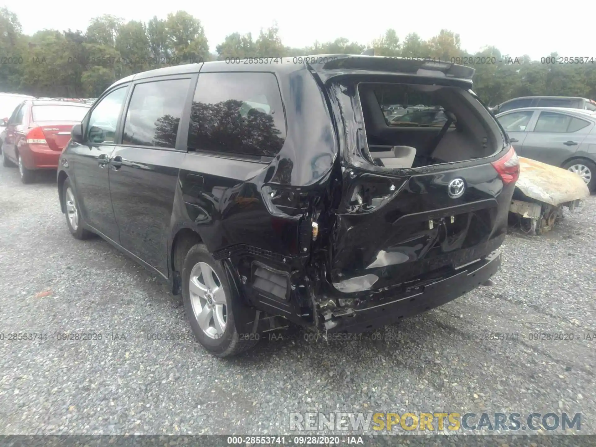 3 Фотография поврежденного автомобиля 5TDZZ3DC0LS080730 TOYOTA SIENNA 2020