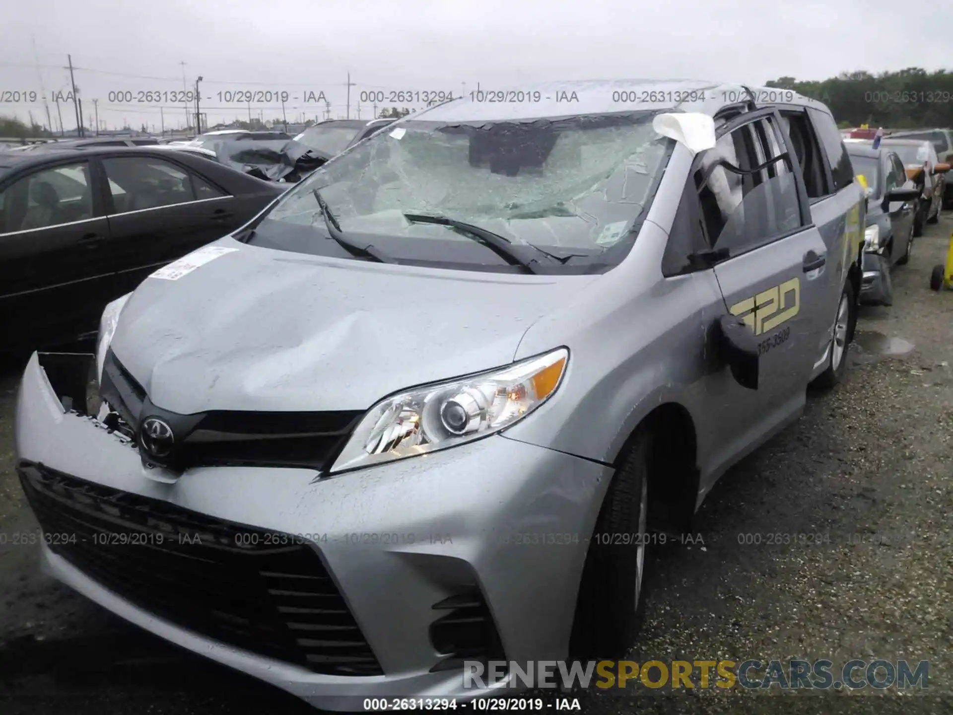 2 Фотография поврежденного автомобиля 5TDZZ3DC2LS024479 TOYOTA SIENNA 2020