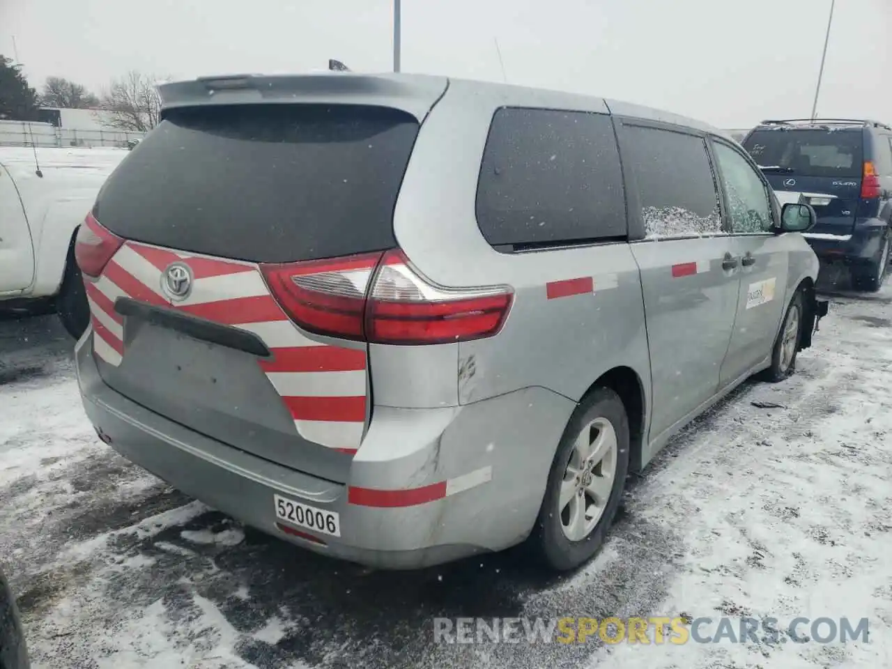 4 Фотография поврежденного автомобиля 5TDZZ3DC3LS025477 TOYOTA SIENNA 2020