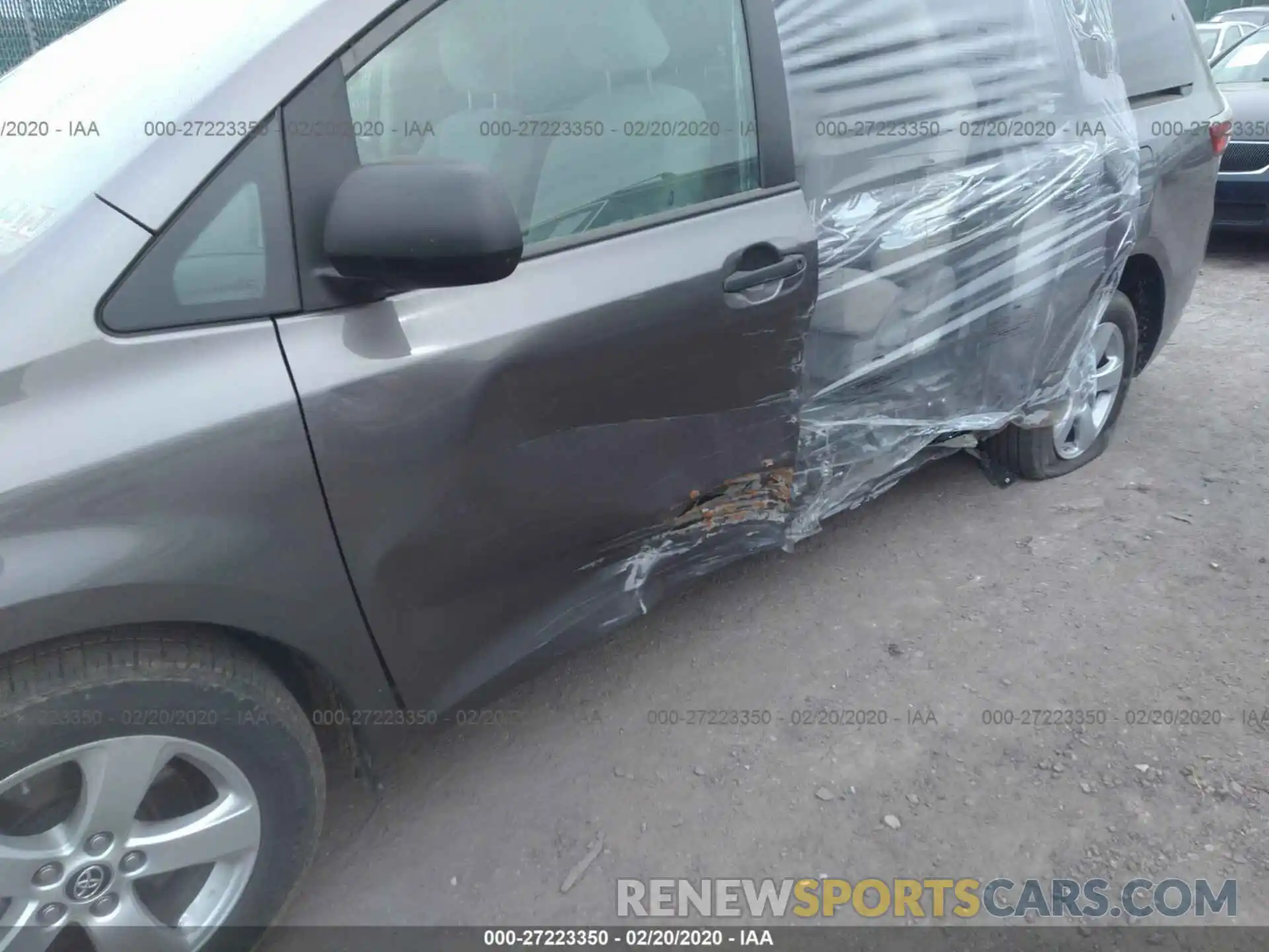 6 Photograph of a damaged car 5TDZZ3DC3LS043493 TOYOTA SIENNA 2020