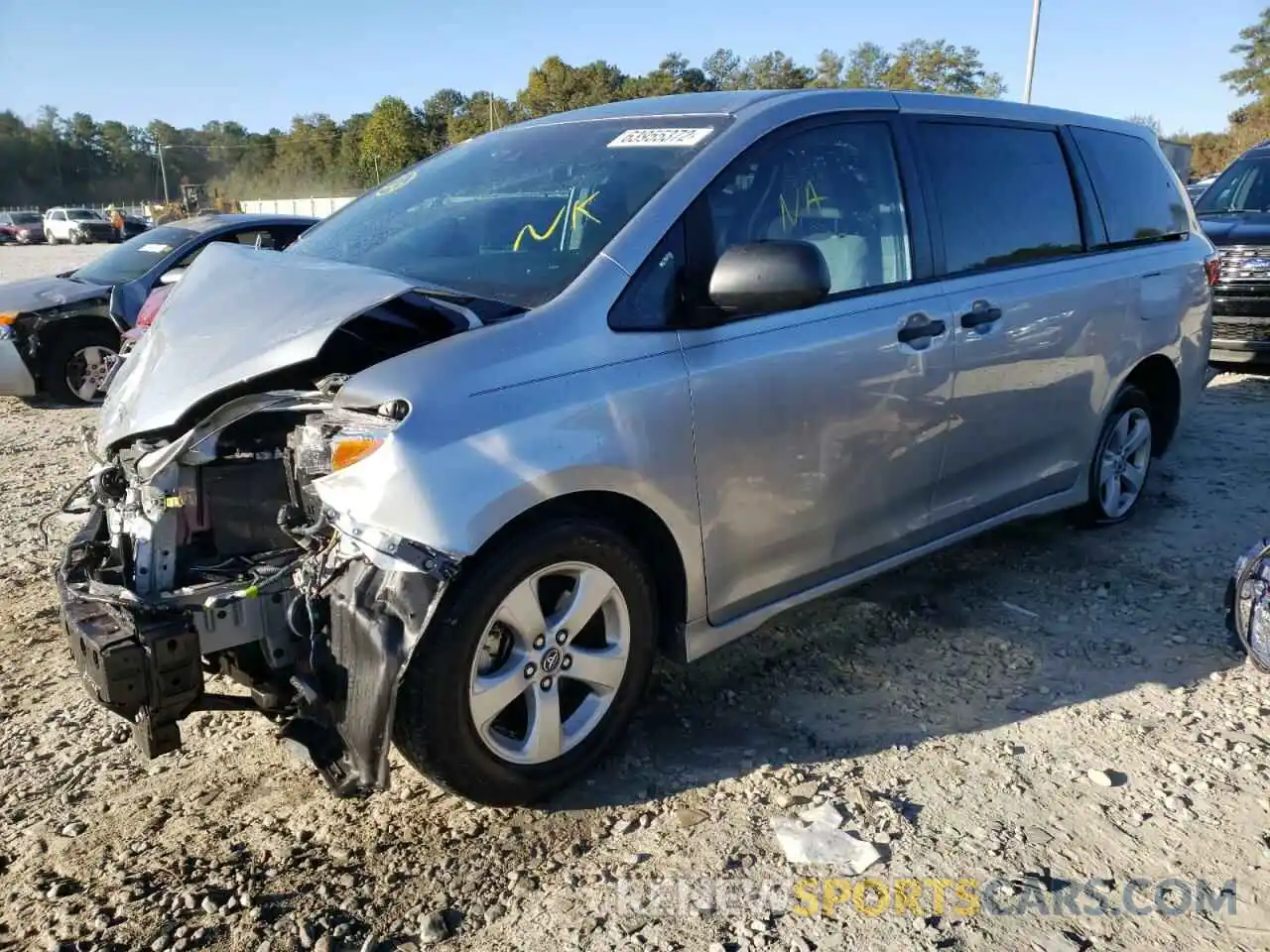 2 Photograph of a damaged car 5TDZZ3DC3LS045700 TOYOTA SIENNA 2020