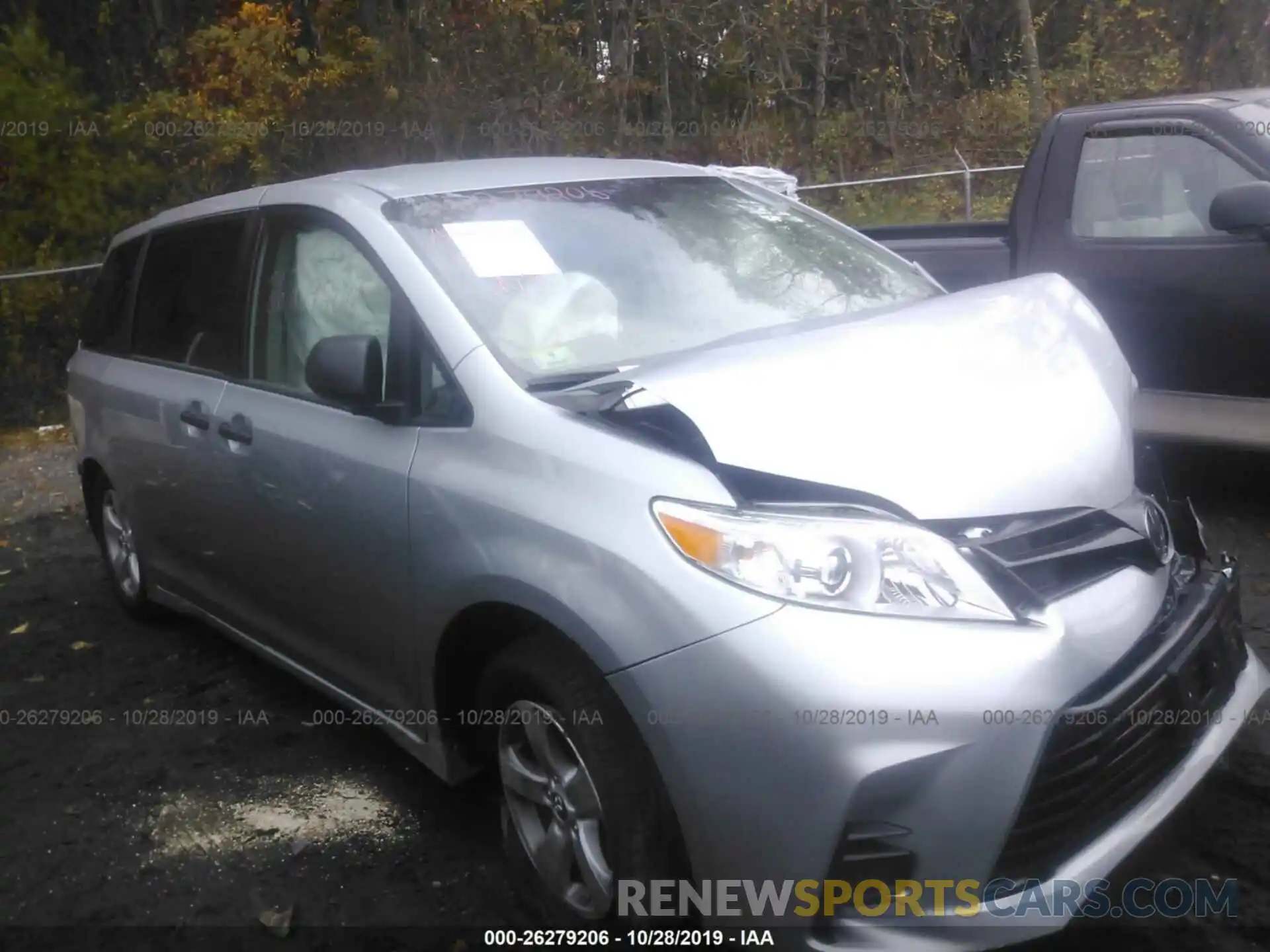 1 Photograph of a damaged car 5TDZZ3DC5LS033807 TOYOTA SIENNA 2020