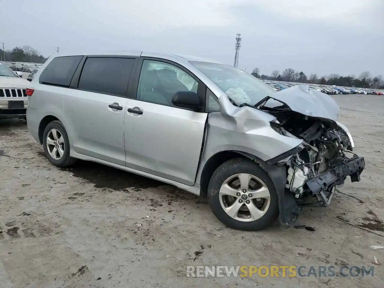 4 Фотография поврежденного автомобиля 5TDZZ3DC6LS021245 TOYOTA SIENNA 2020