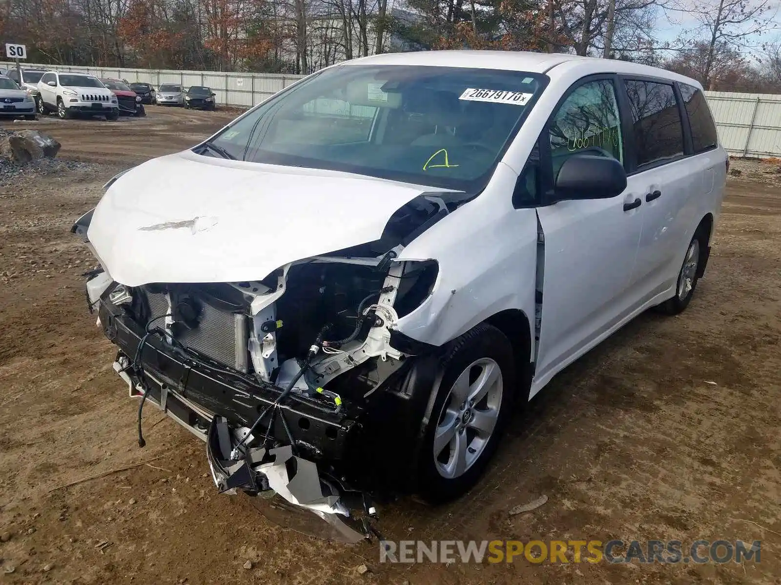 2 Photograph of a damaged car 5TDZZ3DC6LS036473 TOYOTA SIENNA 2020