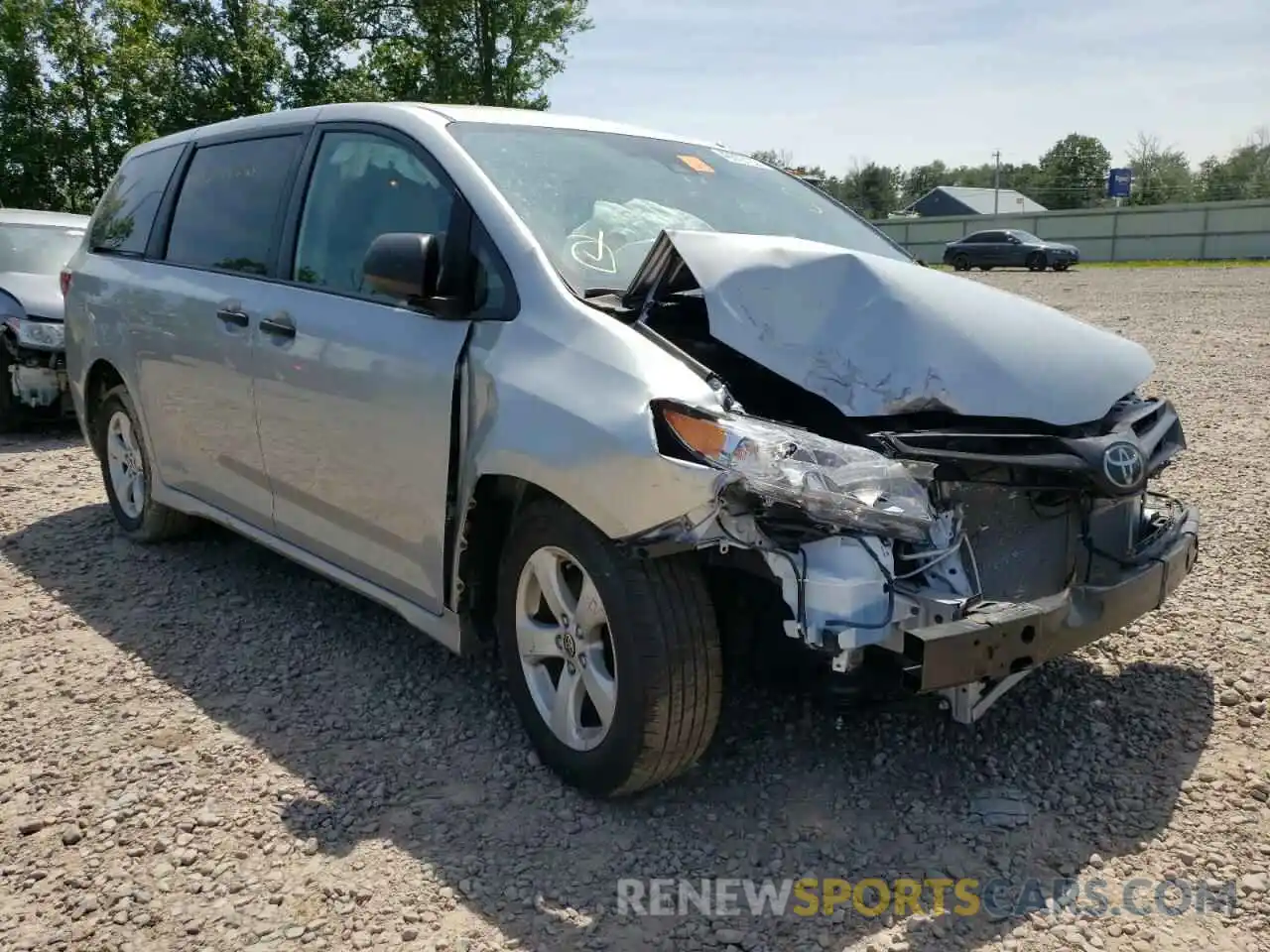 1 Photograph of a damaged car 5TDZZ3DC7LS069434 TOYOTA SIENNA 2020