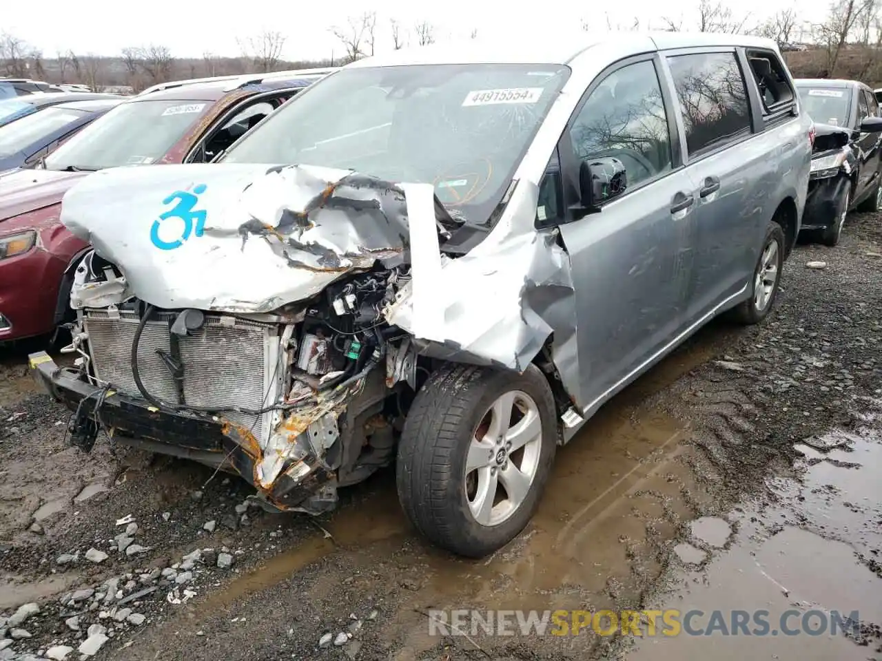 1 Photograph of a damaged car 5TDZZ3DC9LS033826 TOYOTA SIENNA 2020