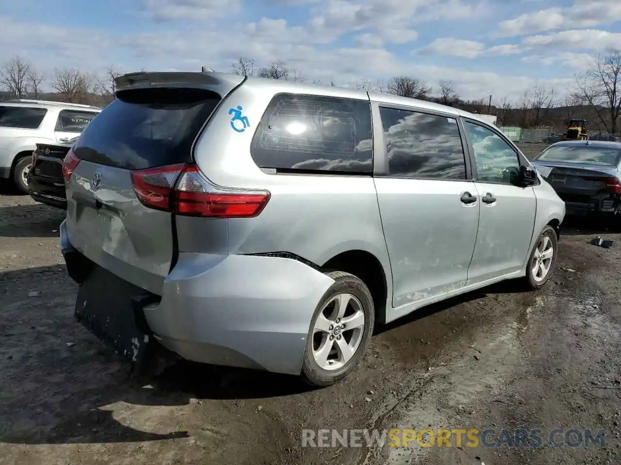 3 Фотография поврежденного автомобиля 5TDZZ3DC9LS033826 TOYOTA SIENNA 2020