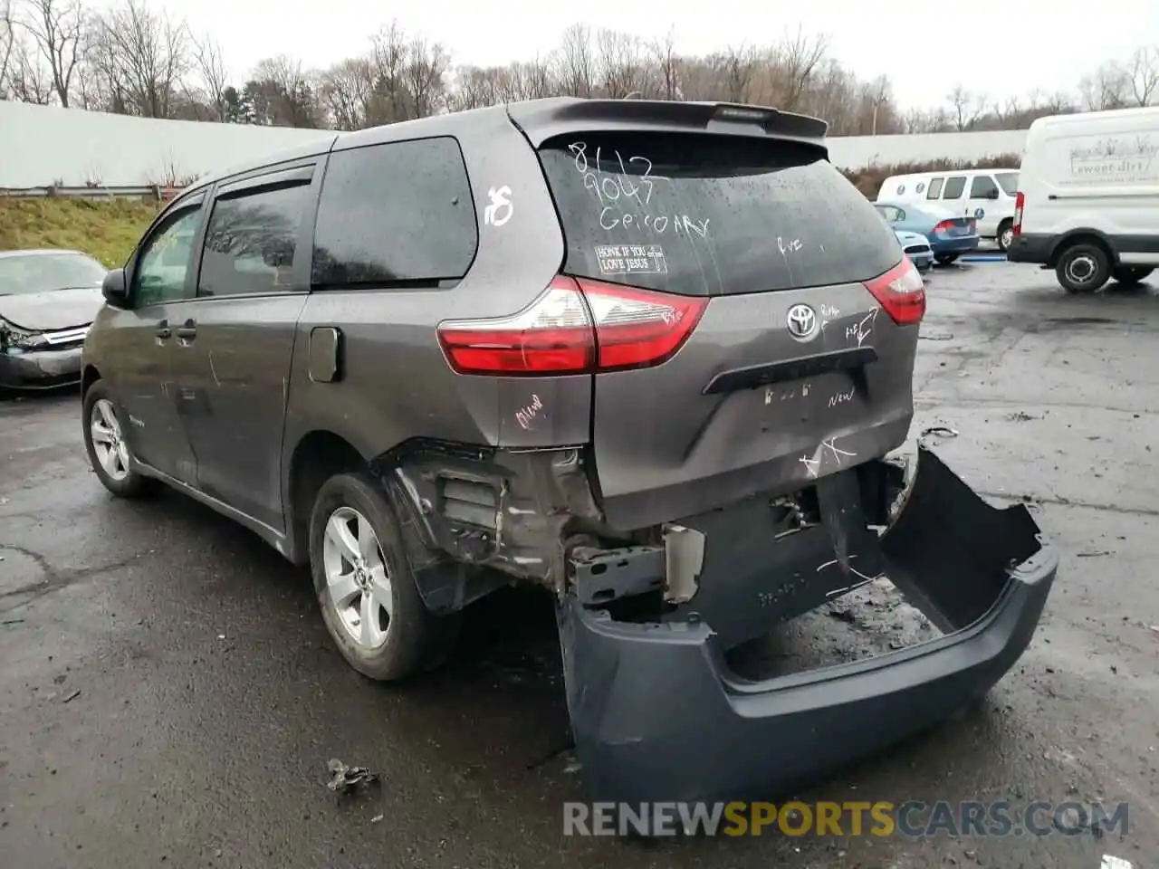 3 Photograph of a damaged car 5TDZZ3DCXLS049551 TOYOTA SIENNA 2020