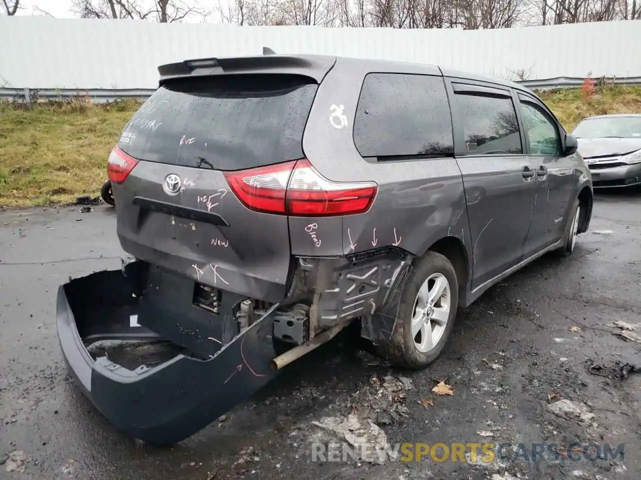 4 Photograph of a damaged car 5TDZZ3DCXLS049551 TOYOTA SIENNA 2020