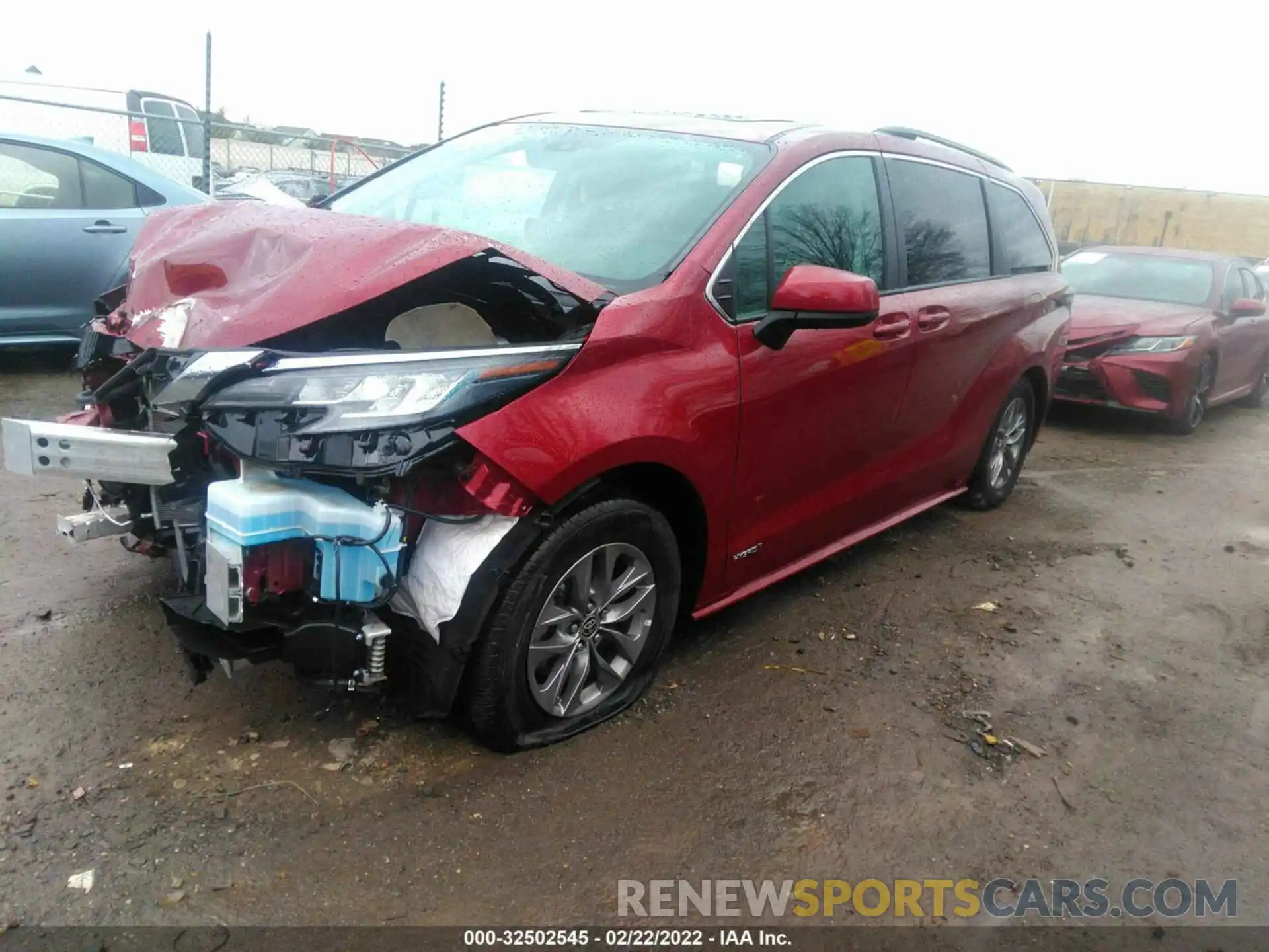 2 Фотография поврежденного автомобиля 5TDBRKEC0MS012245 TOYOTA SIENNA 2021