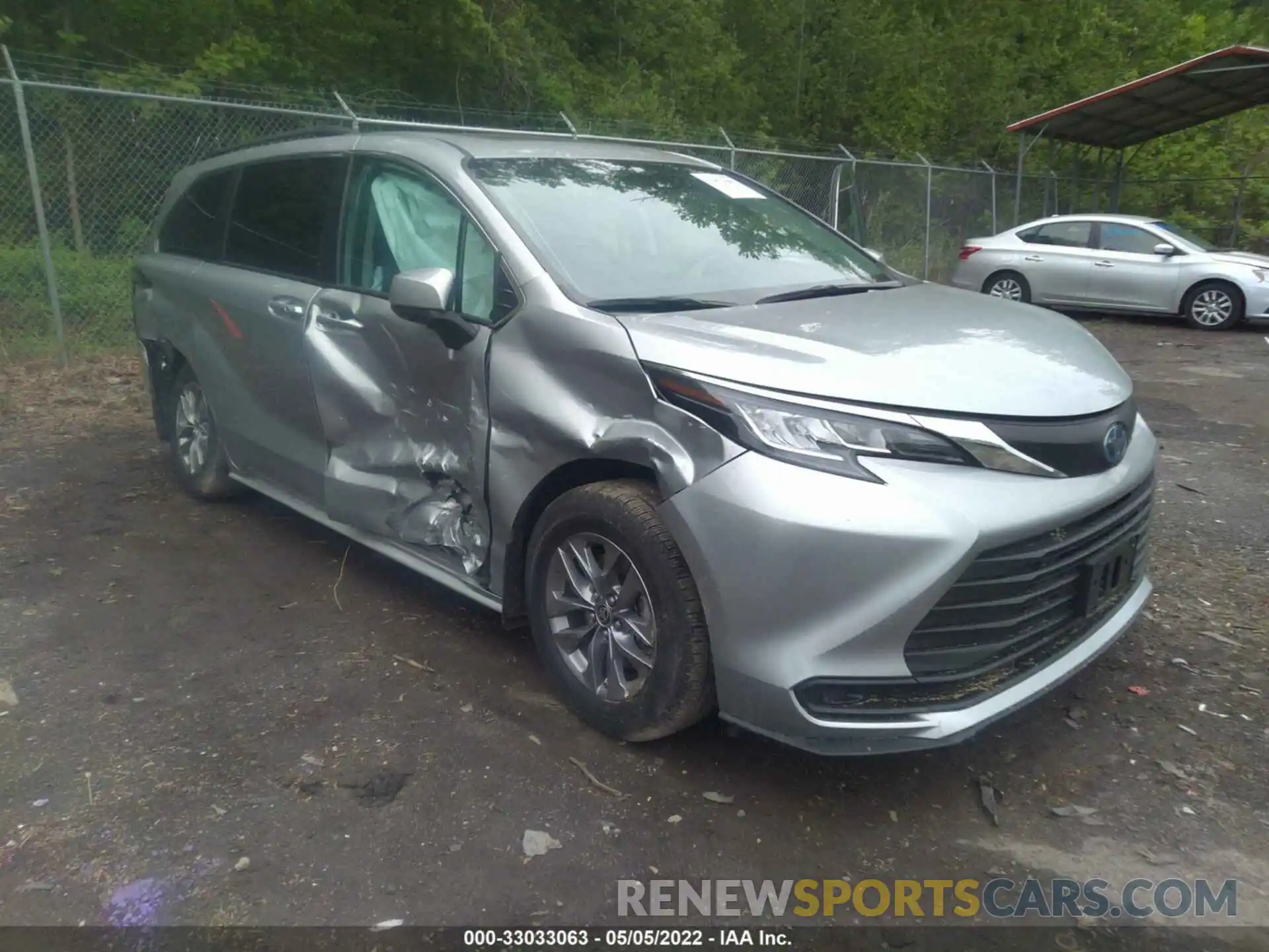 1 Photograph of a damaged car 5TDBRKEC6MS031494 TOYOTA SIENNA 2021