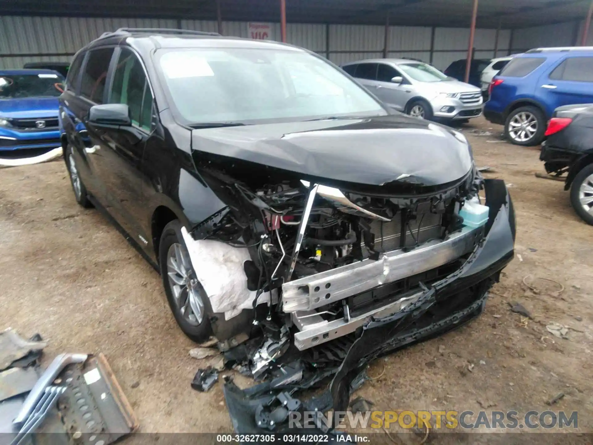 6 Фотография поврежденного автомобиля 5TDBRKEC7MS068313 TOYOTA SIENNA 2021