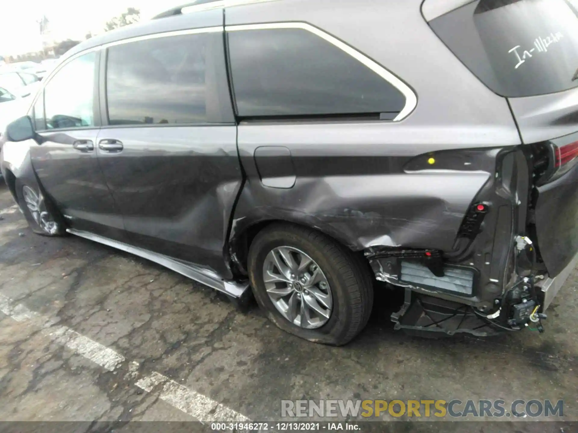 6 Фотография поврежденного автомобиля 5TDBRKECXMS034351 TOYOTA SIENNA 2021