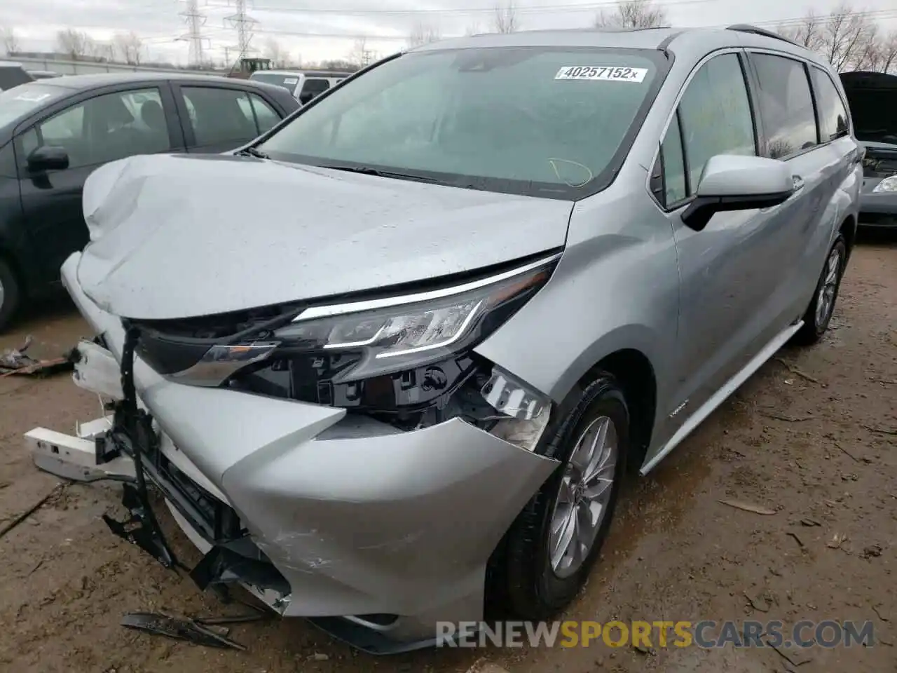 2 Фотография поврежденного автомобиля 5TDBSKFC0MS026231 TOYOTA SIENNA 2021