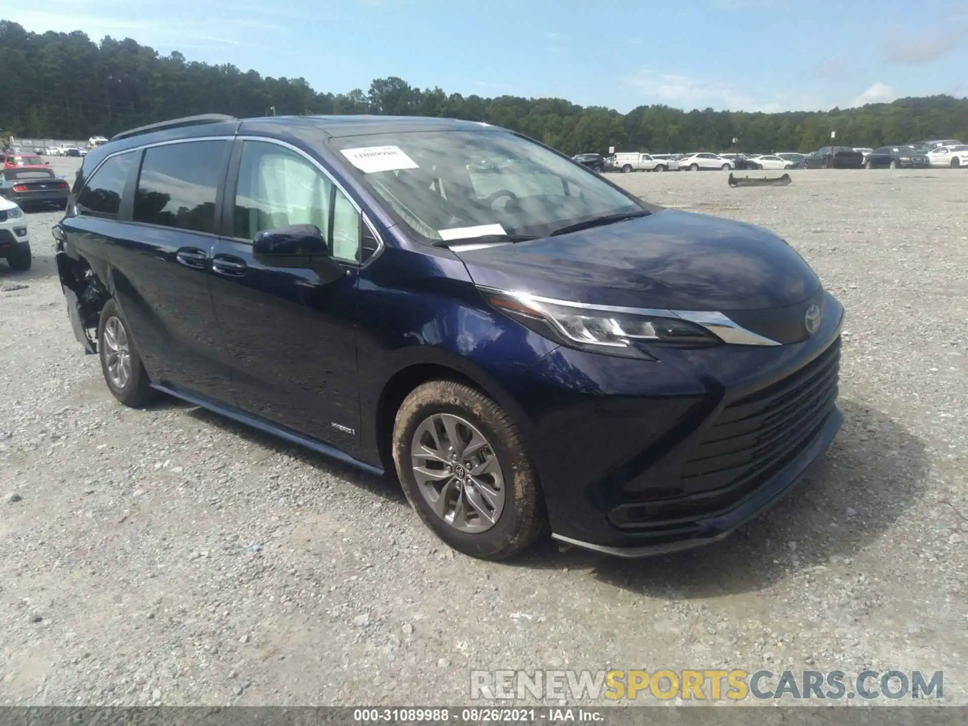 1 Photograph of a damaged car 5TDBSKFC3MS020553 TOYOTA SIENNA 2021