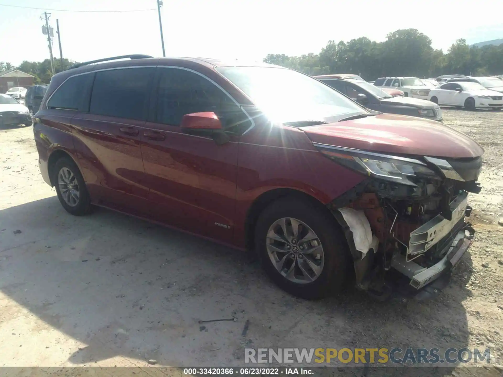 1 Photograph of a damaged car 5TDBSKFC3MS022559 TOYOTA SIENNA 2021