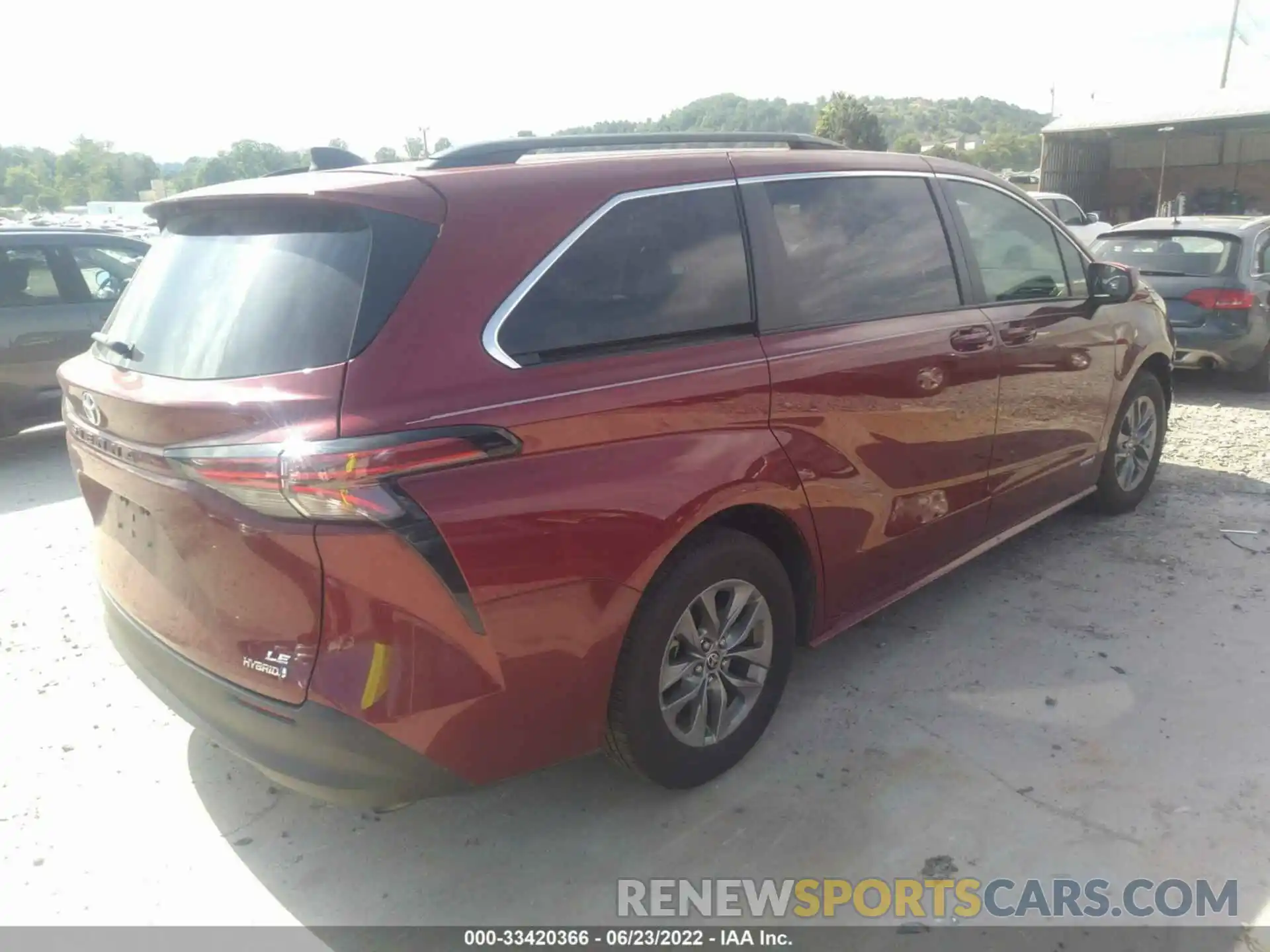 4 Фотография поврежденного автомобиля 5TDBSKFC3MS022559 TOYOTA SIENNA 2021