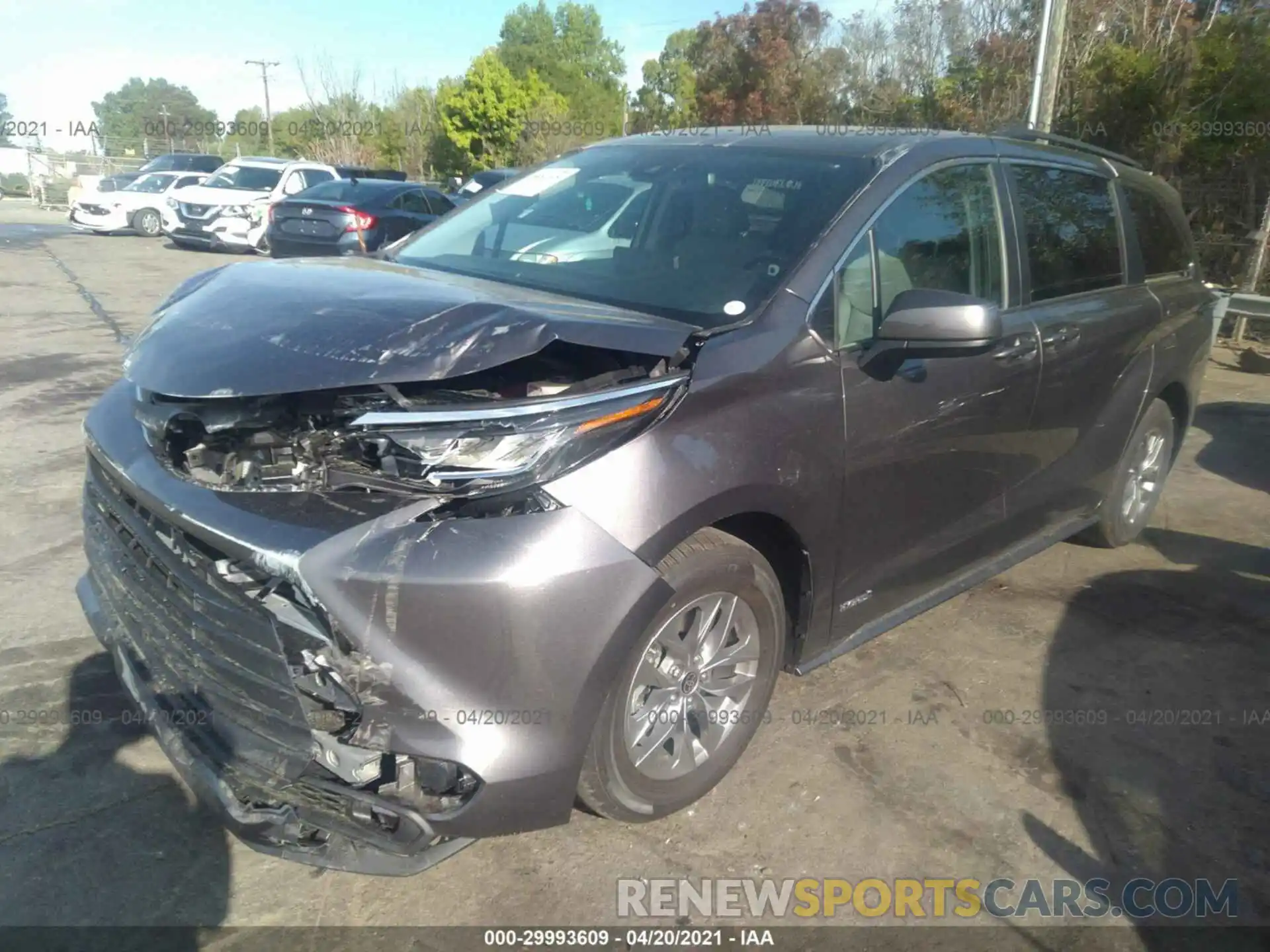 2 Photograph of a damaged car 5TDBSKFC4MS014177 TOYOTA SIENNA 2021