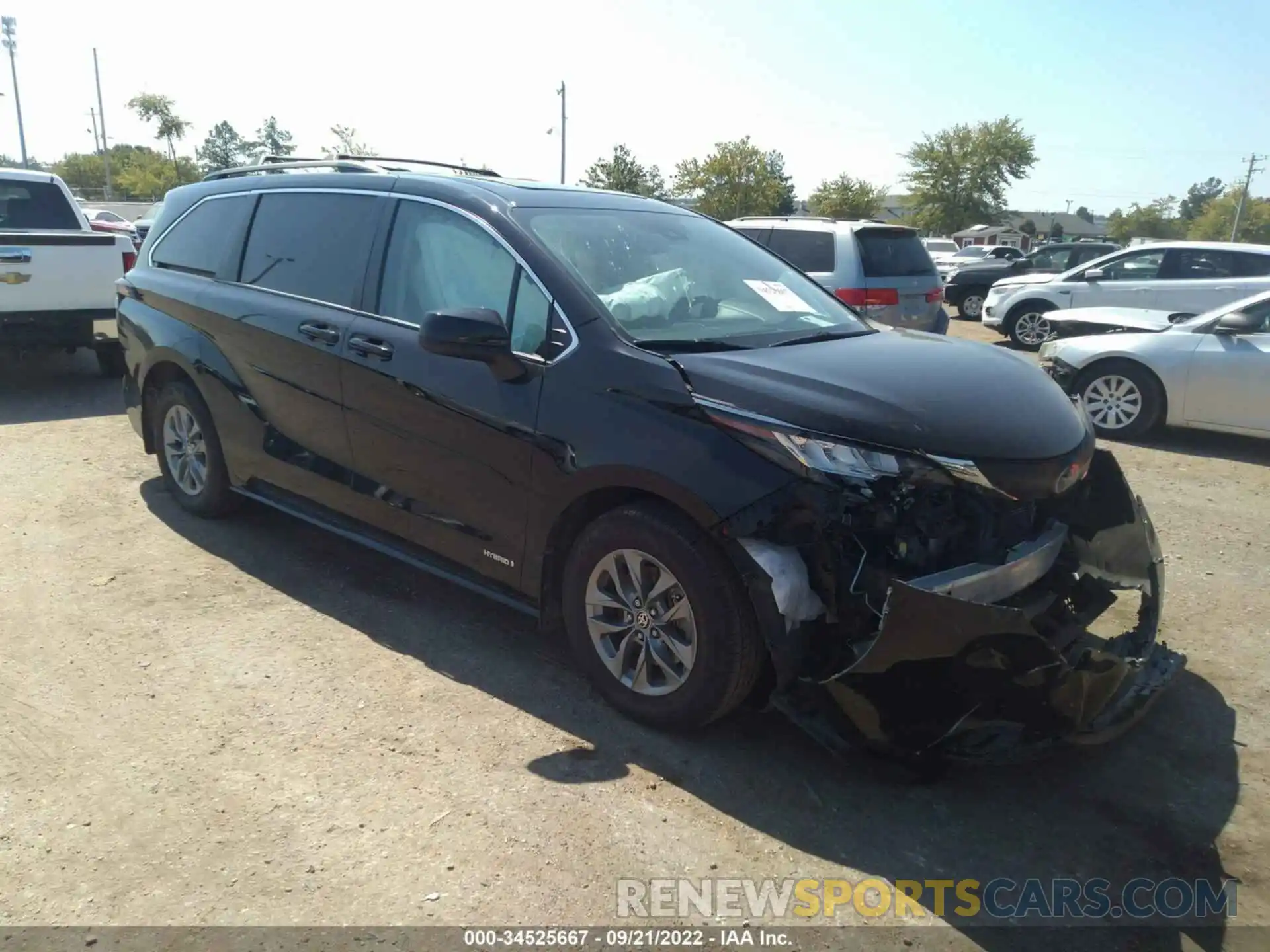 1 Photograph of a damaged car 5TDBSKFC5MS011398 TOYOTA SIENNA 2021