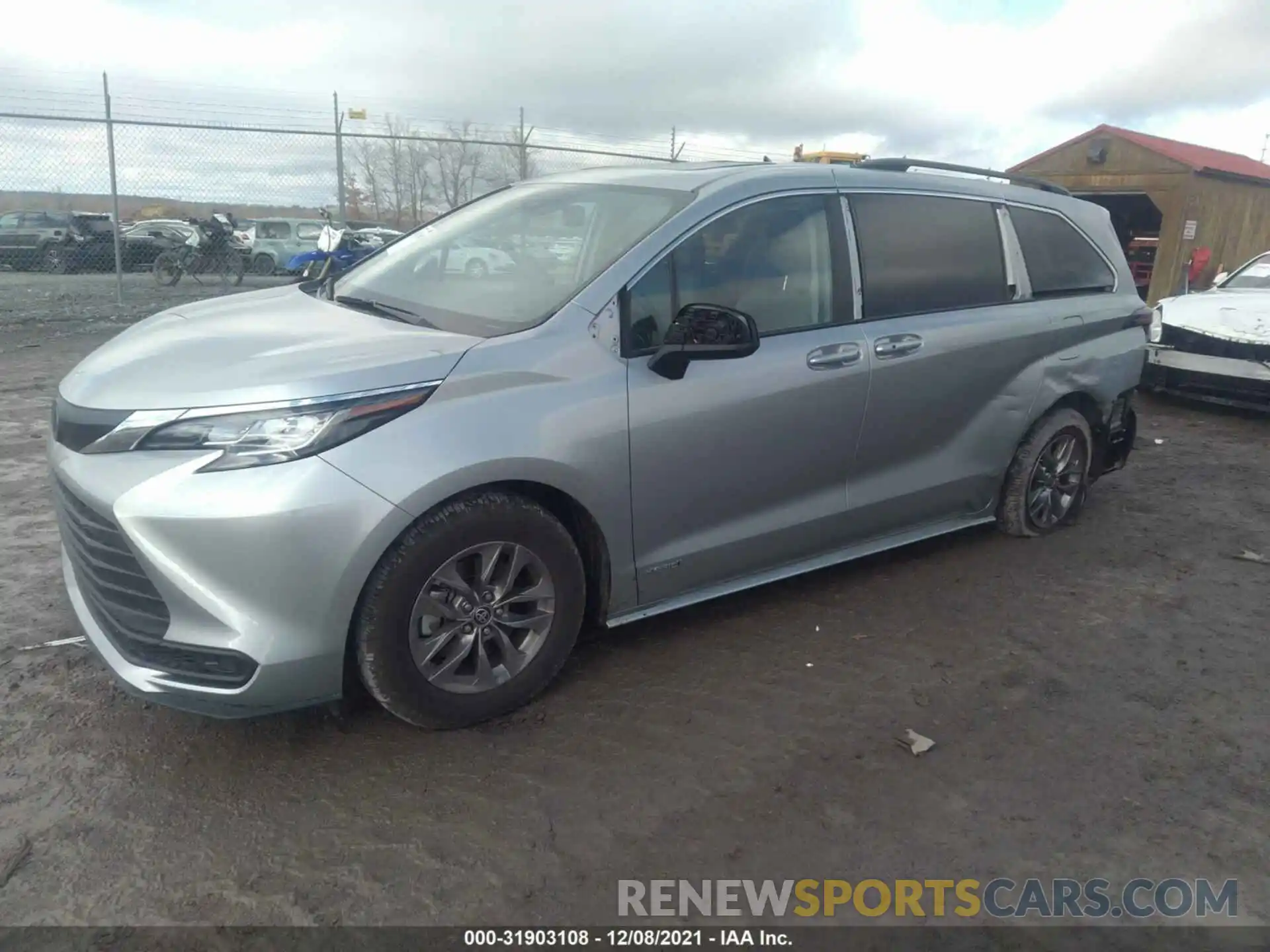 2 Фотография поврежденного автомобиля 5TDBSKFC5MS023583 TOYOTA SIENNA 2021