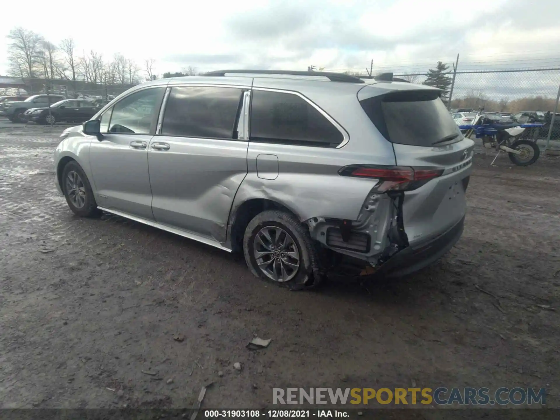 3 Фотография поврежденного автомобиля 5TDBSKFC5MS023583 TOYOTA SIENNA 2021