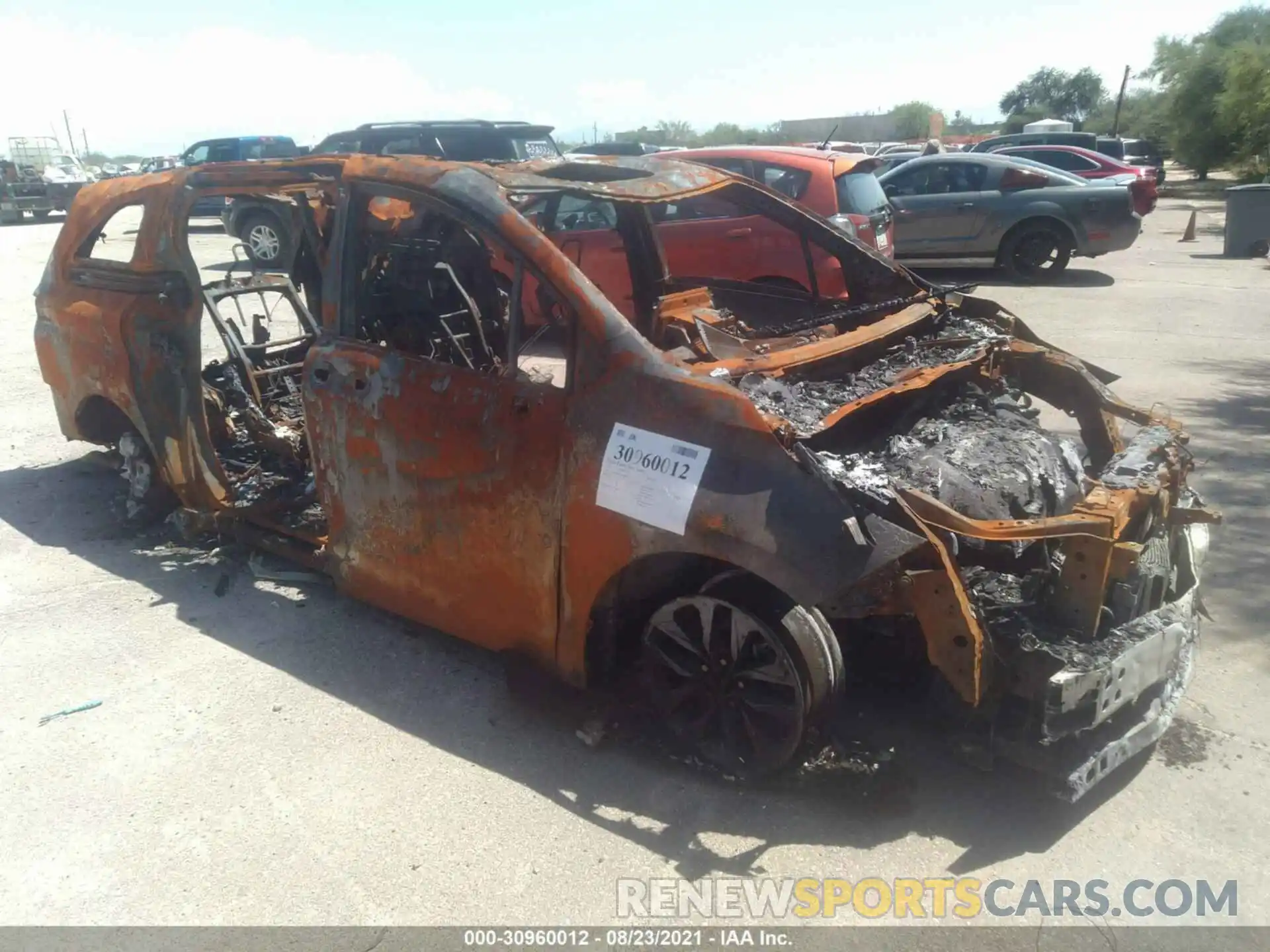 1 Photograph of a damaged car 5TDBSKFC8MS006289 TOYOTA SIENNA 2021