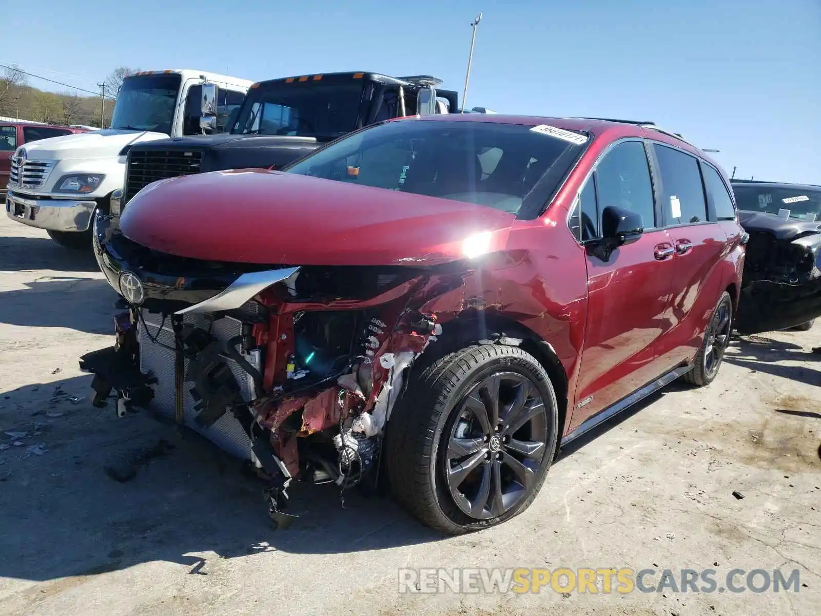 2 Photograph of a damaged car 5TDDRKEC0MS007121 TOYOTA SIENNA 2021