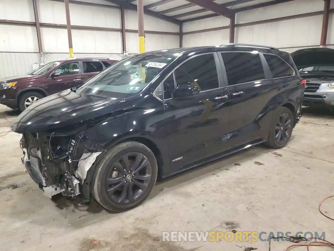 1 Photograph of a damaged car 5TDDRKEC2MS005869 TOYOTA SIENNA 2021