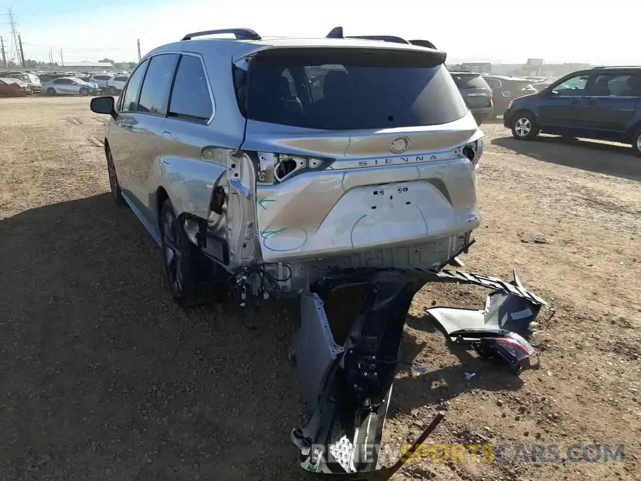 9 Фотография поврежденного автомобиля 5TDDRKEC5MS059943 TOYOTA SIENNA 2021