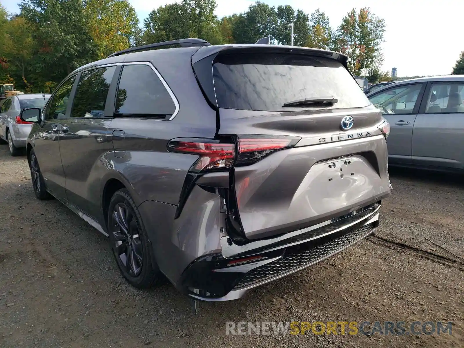 3 Фотография поврежденного автомобиля 5TDDRKEC8MS007383 TOYOTA SIENNA 2021