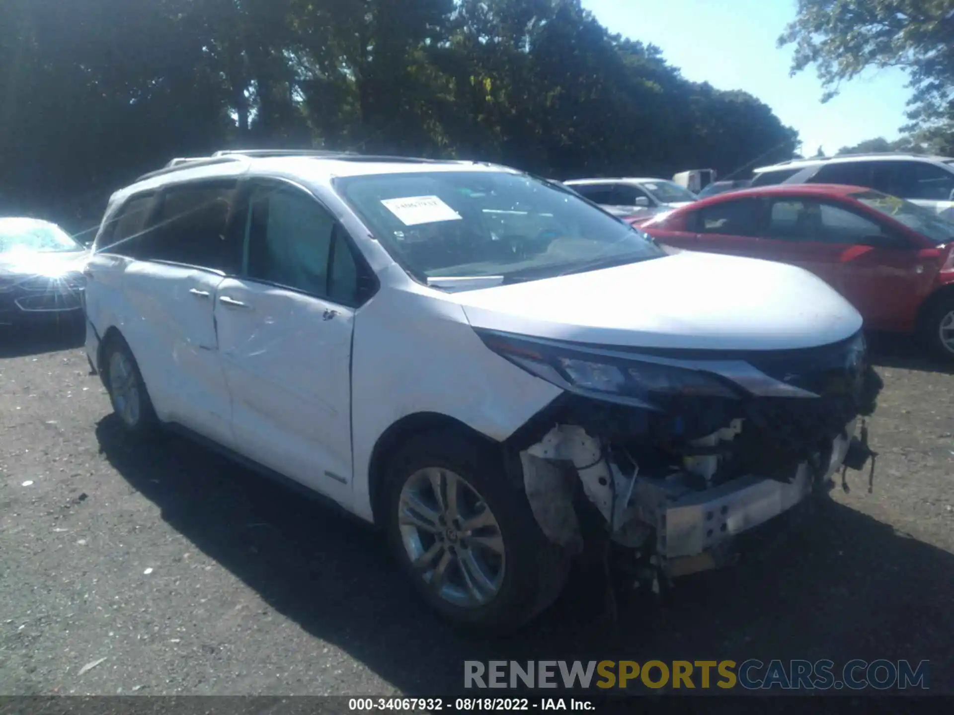 1 Photograph of a damaged car 5TDDSKFC2MS007639 TOYOTA SIENNA 2021