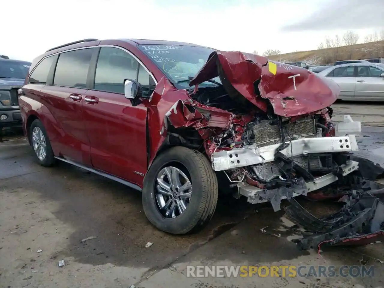 1 Photograph of a damaged car 5TDDSKFC7MS010939 TOYOTA SIENNA 2021