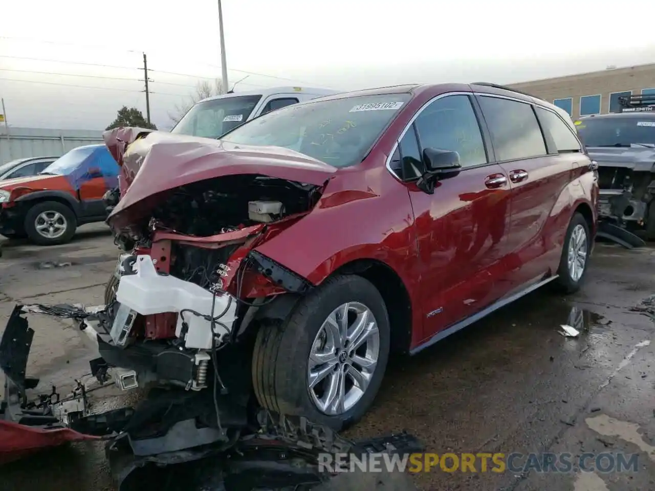 2 Photograph of a damaged car 5TDDSKFC7MS010939 TOYOTA SIENNA 2021