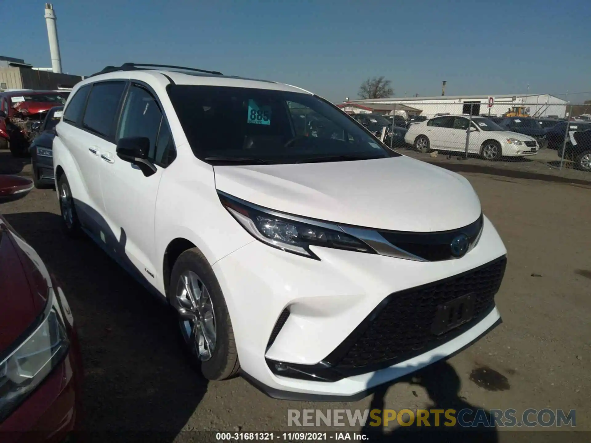 1 Photograph of a damaged car 5TDDSKFC7MS020290 TOYOTA SIENNA 2021