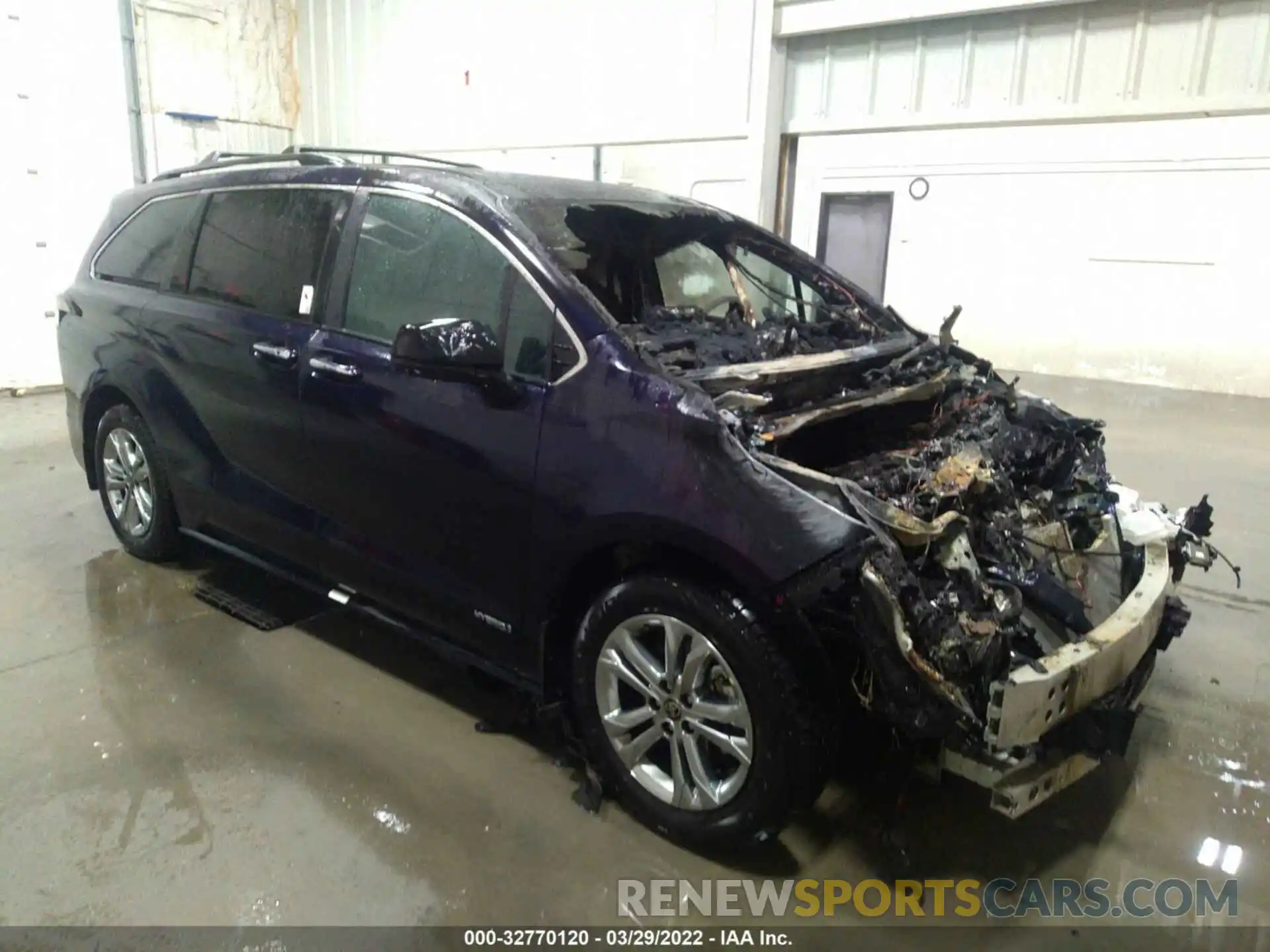 1 Photograph of a damaged car 5TDDSKFC9MS037706 TOYOTA SIENNA 2021